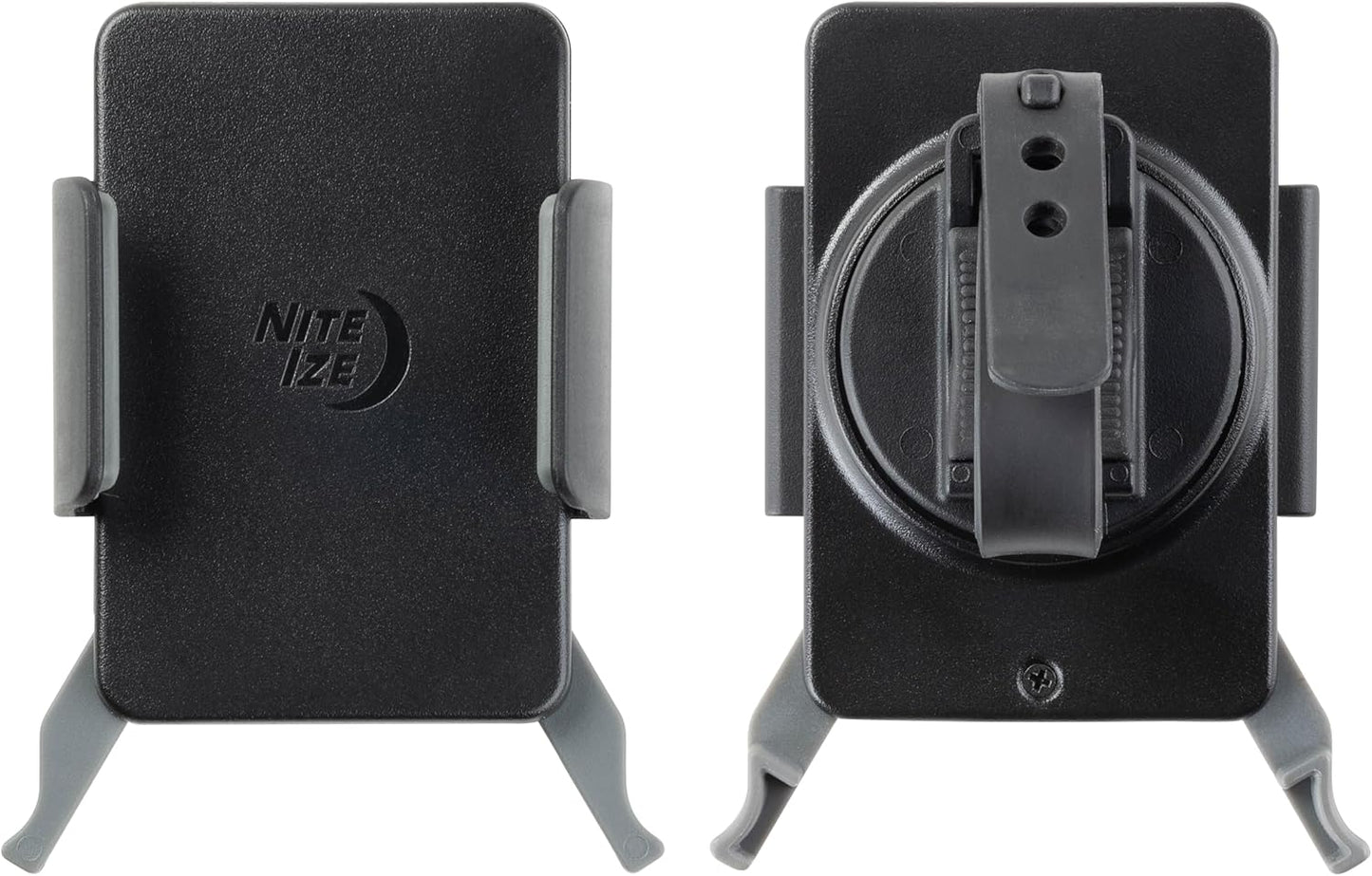 Nite Ize Squeeze Rotating Smartphone Bar Mount - Bike Mount Phone Holder for Handlebars - Phone Holster Accessories - Rotating Phone Holder with Easy-to-Squeeze Levers - Black