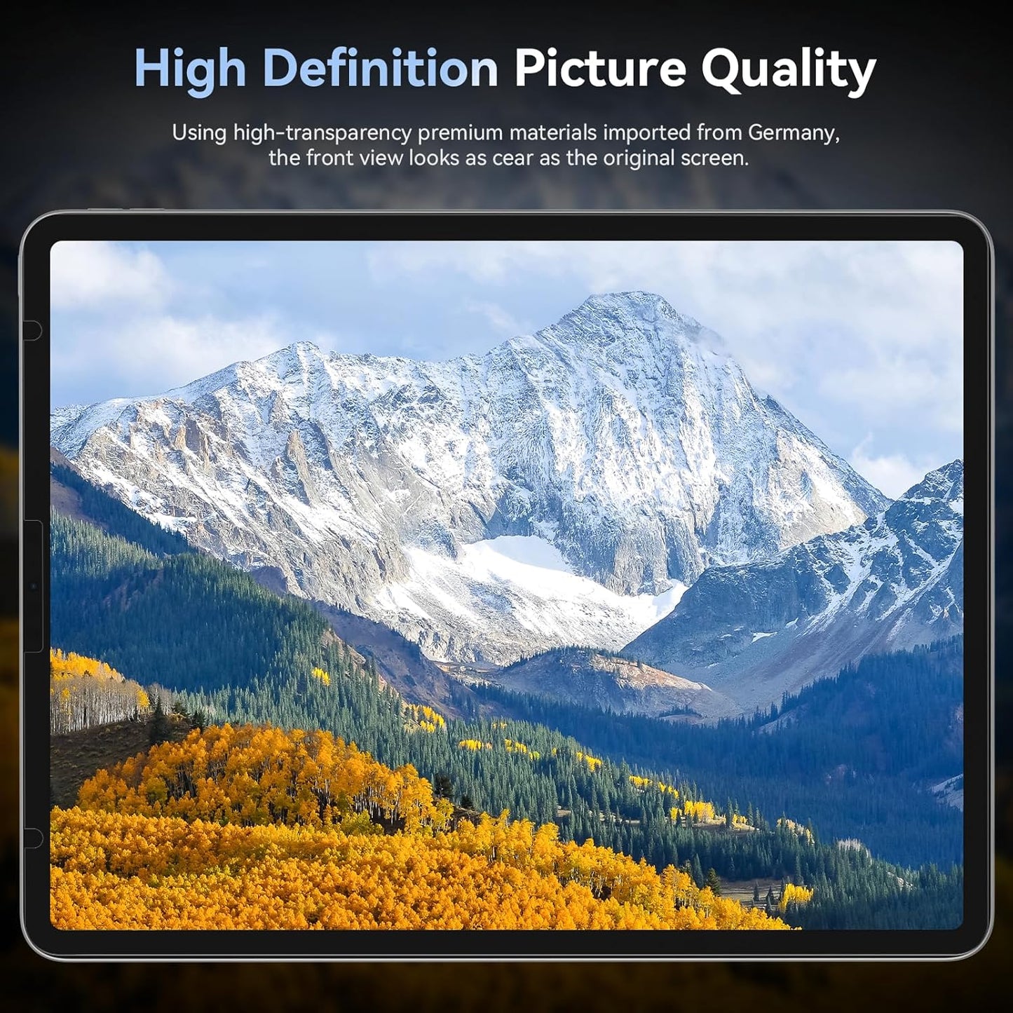 Privacy Screen Protector Compatible With iPad 10.2 inch(9th/8th/7th Gen, 2021/2020/2019), Anti Glare Blue Light Spy Filter Private, High Sensitive Bubble-Free Easy Install Black Security Screen Shield