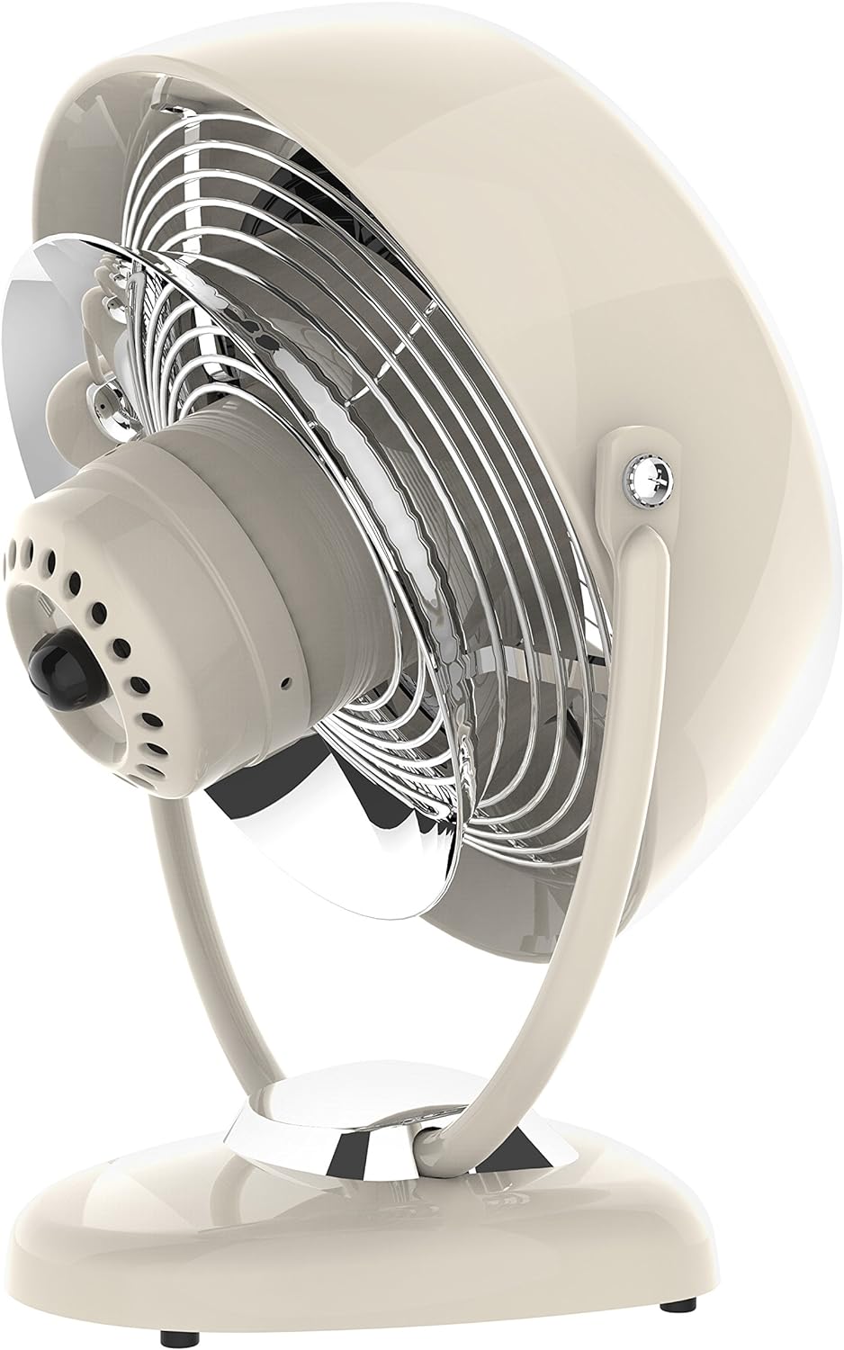 Vornado VFAN™ Sr. Vintage Fan, Large Retro Metal Air Circulator for Cooling & Decor, 3 Speeds, Adjustable Tilt, Durable Construction, Powerful Cooling Airflow, Floor Fan for Home, Vintage White