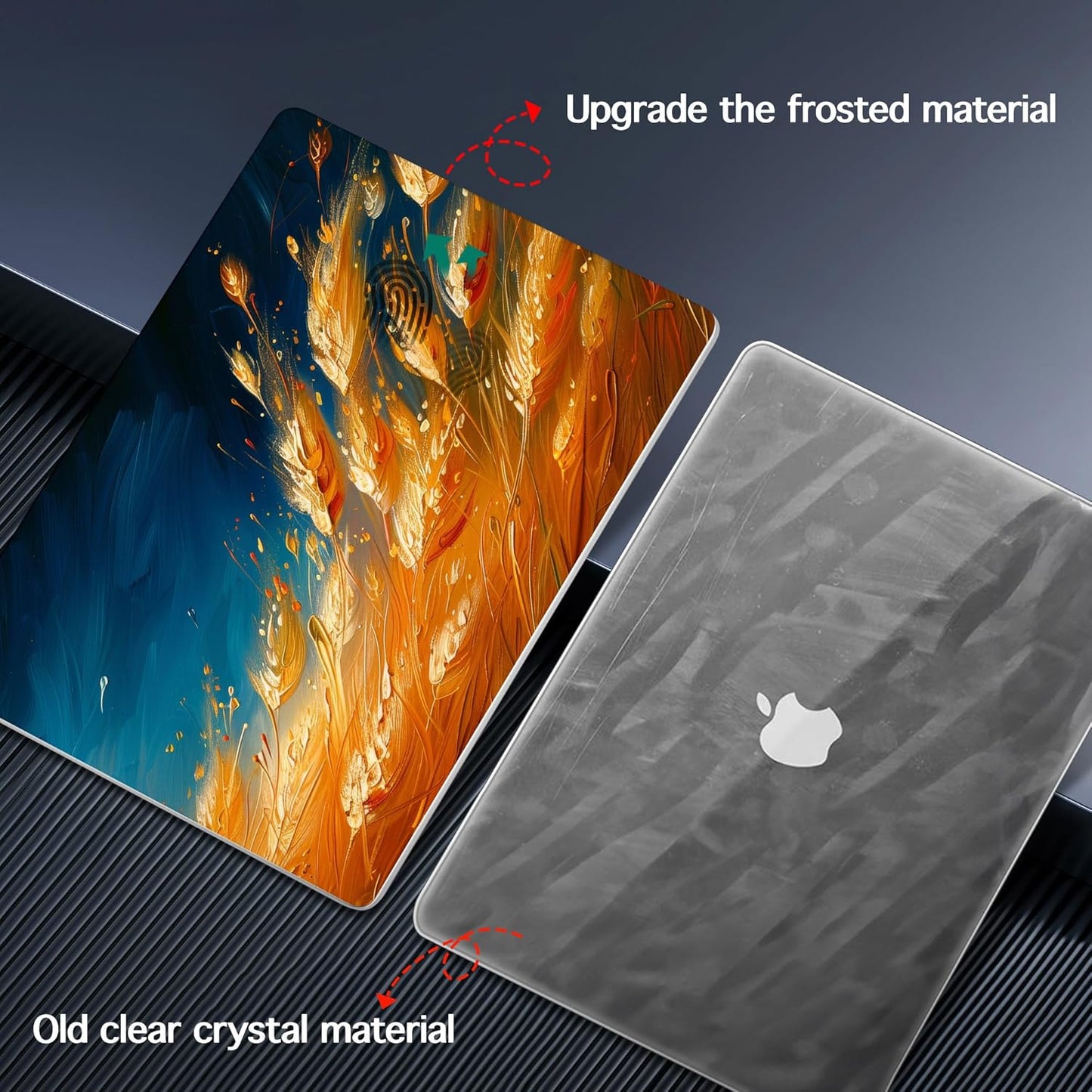 for MacBook Pro 16 inch Case 2021 2022 2023 2024 Release A3186 A3403 M4 A2991 M3 A2780 M2 A2485 M1 Pro/Max, Hard Shell Case with Screen Protector & Keyboard Cover, Golden Grain