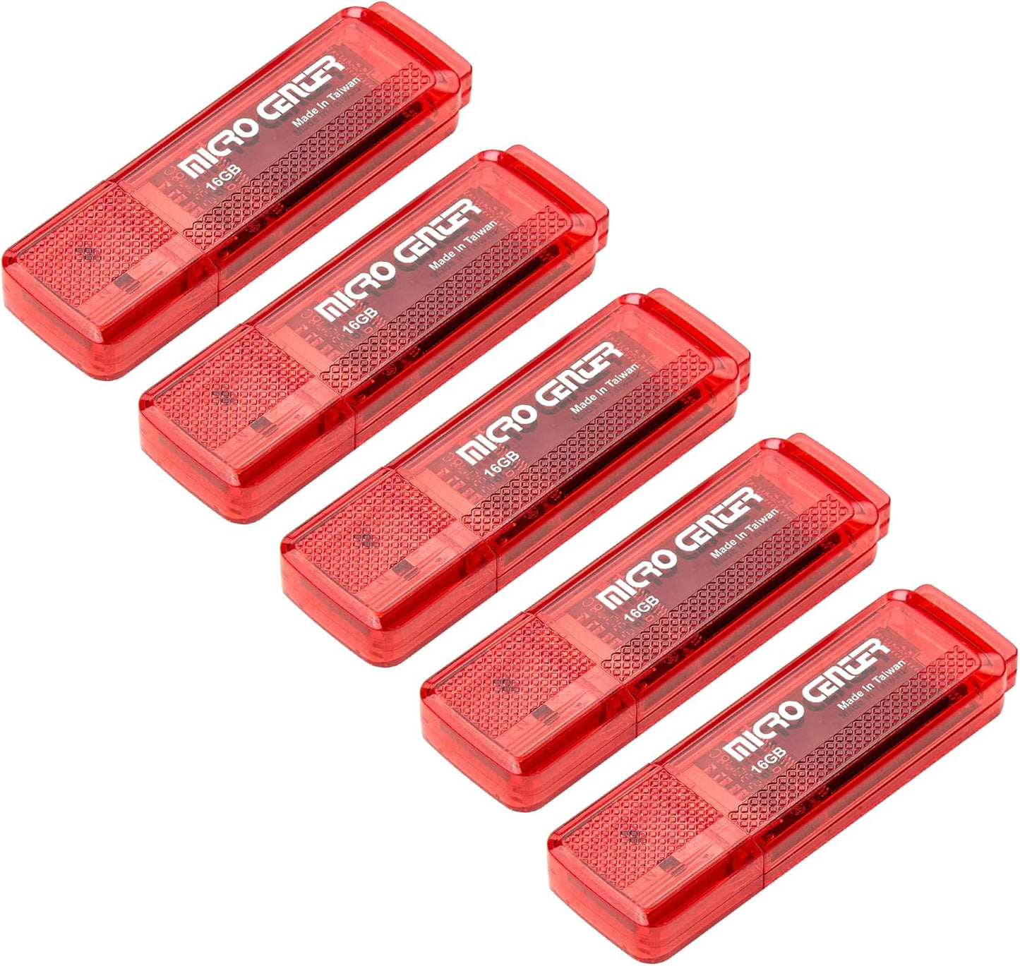 INLAND Micro Center Super Speed 5 Pack 16GB USB 3.0 Flash Drive Gum Size Memory Stick Thumb Drive Data Storage Jump Drive