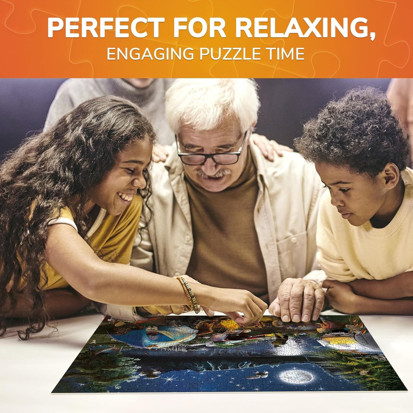 QUOKKA Jigsaw Puzzles 1000 Pieces for Adults - Campfire Activity for Kids Ages 8-12 and Up - Colourful Game Toy for Family