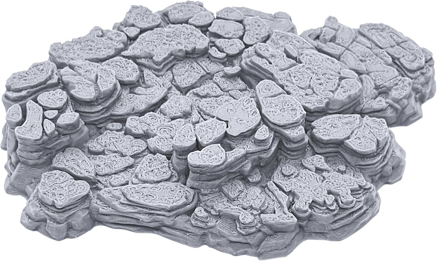EnderToys Grotto Floors by Printable Scenery, 3D Printed Tabletop RPG Scenery and Wargame Terrain 28mm Miniatures