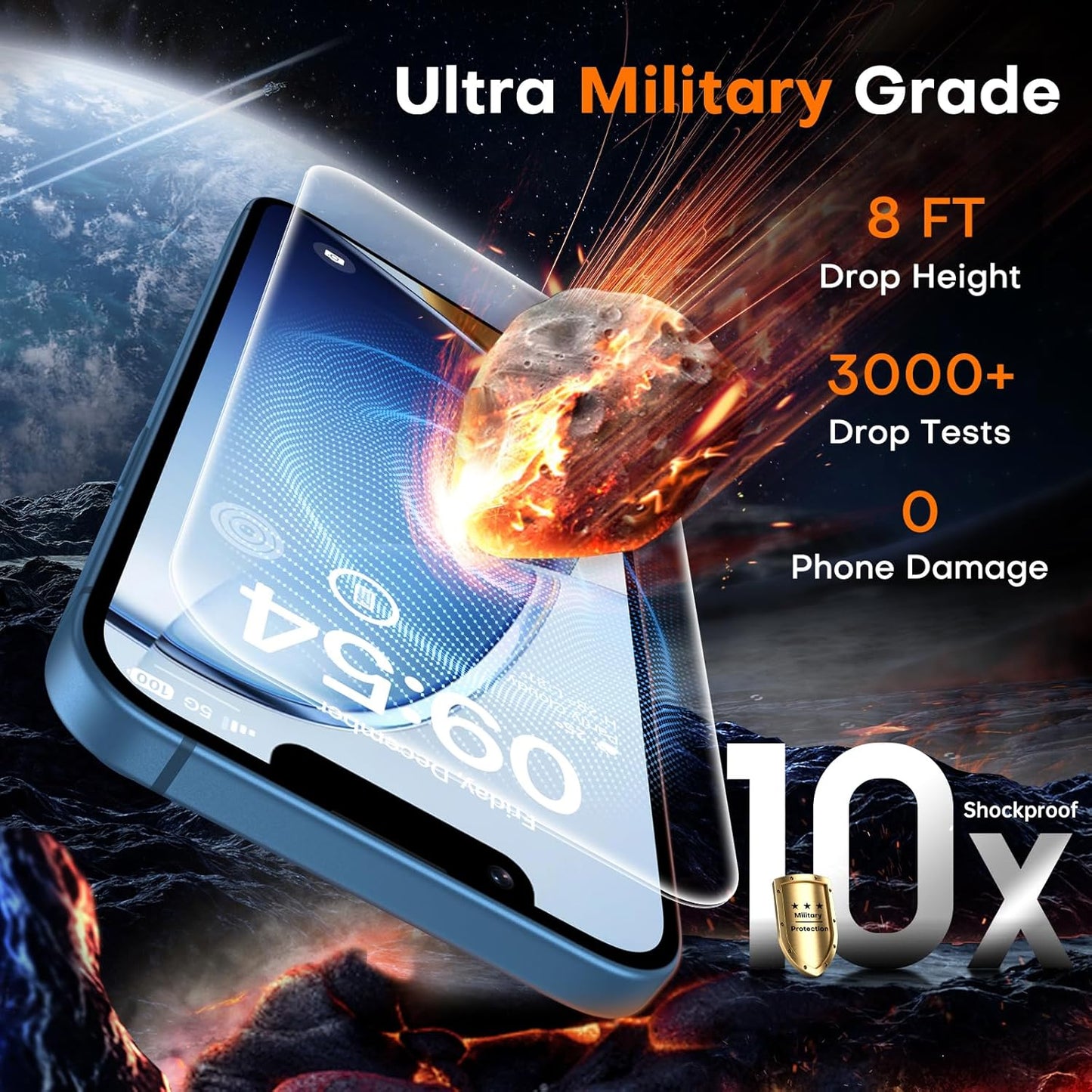 TOCOL for iPhone 13 mini Screen Protector 9H Hardness Military Grade Shatterproof HD Tempered Glass Full Coverage Easy Installation Case Friendly 2 Pack