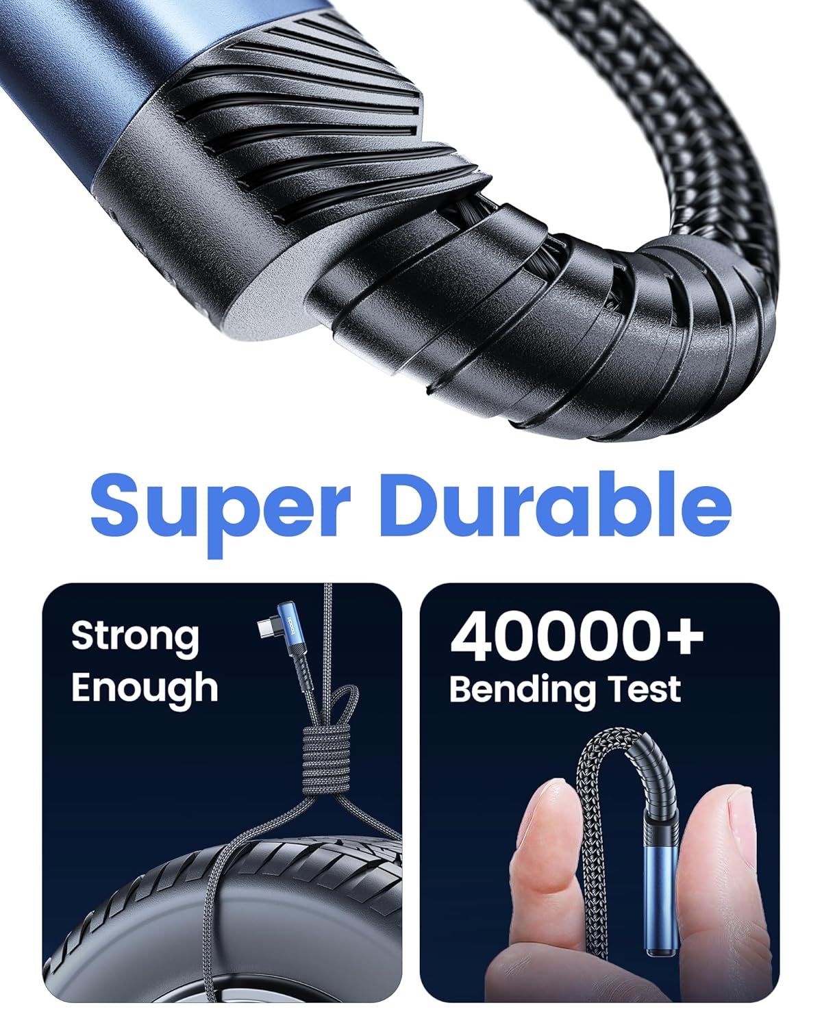 USB to USB C Cable [10ft, 2Pack ] USB A to Type C Right Angle Charger Cord 90 Degree Braided Fast Charging for iPhone 16/15/15 Plus/15 Pro/15 Pro Max/Samsung Galaxy S10 S10+, A15 A25, LG V30, Switch