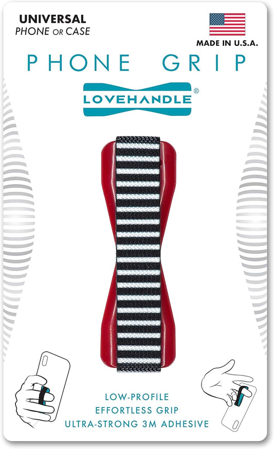 LOVEHANDLE Universal Phone Grip for Smartphones & Mini Tablets - Phone Holder for Hand - Wireless Charging Compatible - Made in The USA - MOD