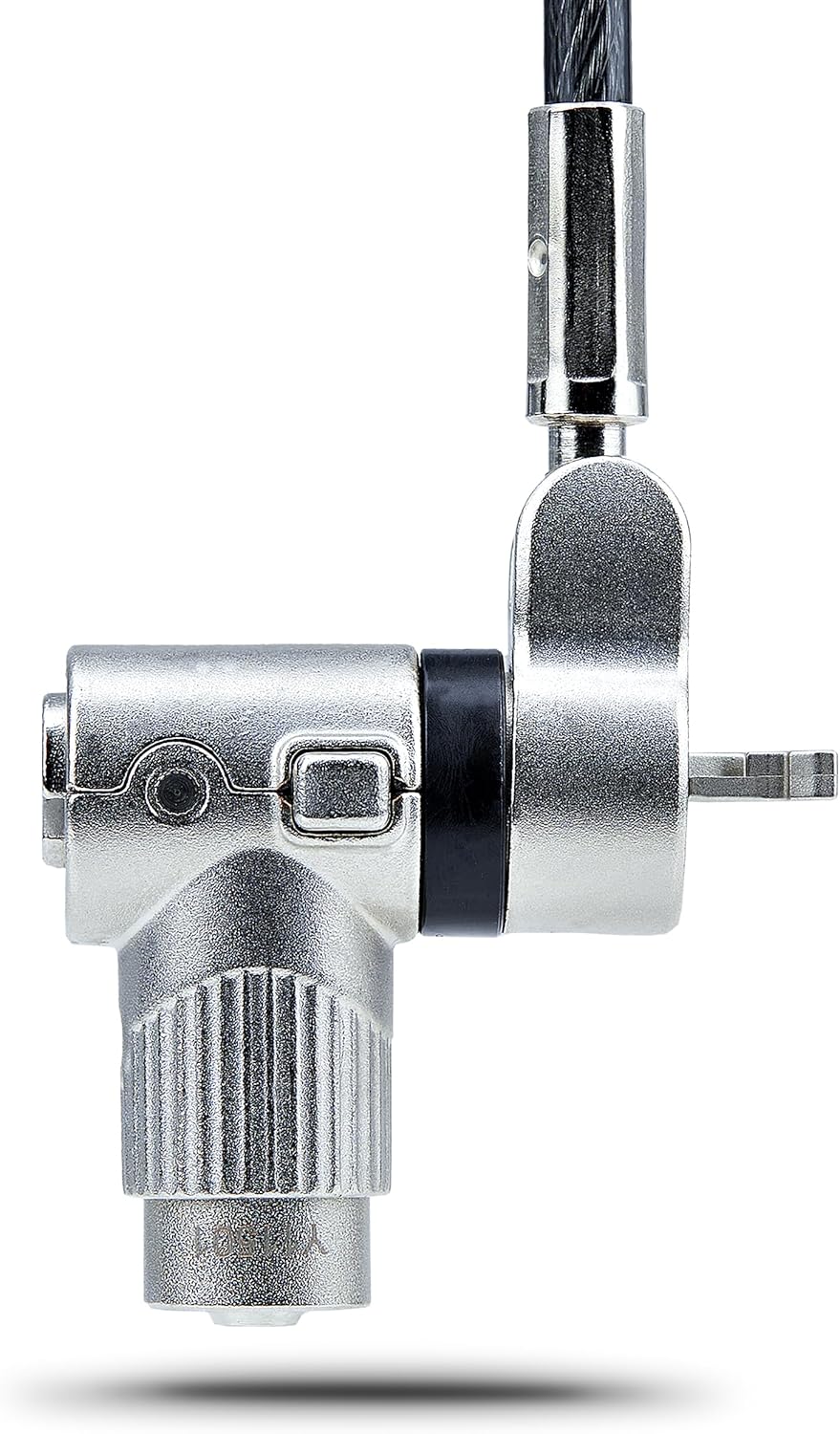 StarTech.com 3-in-1 Universal Laptop Lock 6.6ft (2m), Master Keyed Security Cable, Compatible with Noble Wedge/Nano/K-Slot; TAA