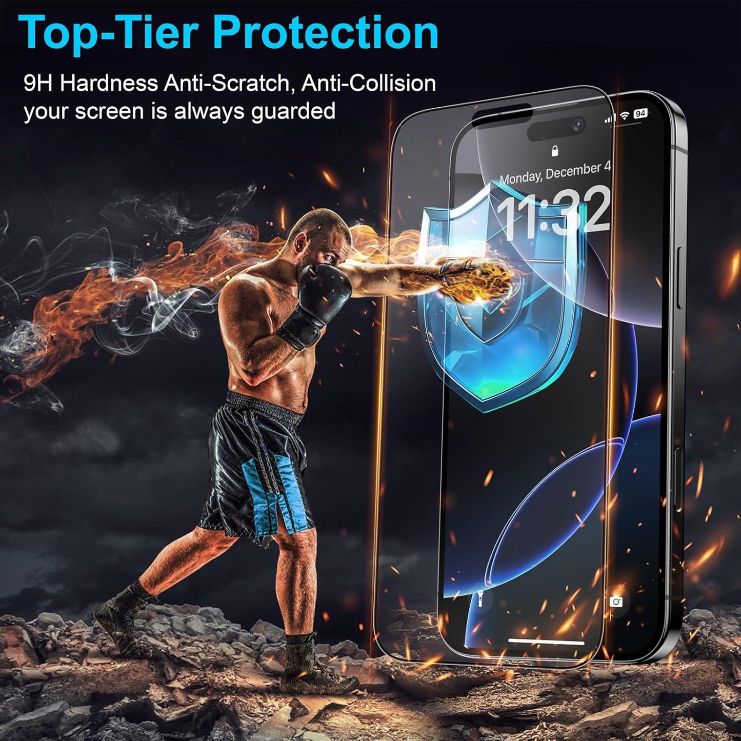 Mothca 2 Pack Matte Glass Screen Protector for iPhone 16 Pro Max 6.9-inch [Auto Fit Box Dust-Free] Edge to Edge Full Coverage Anti-Glare & Anti-Fingerprint Tempered Glass, Bubble Free, Smooth as Silk