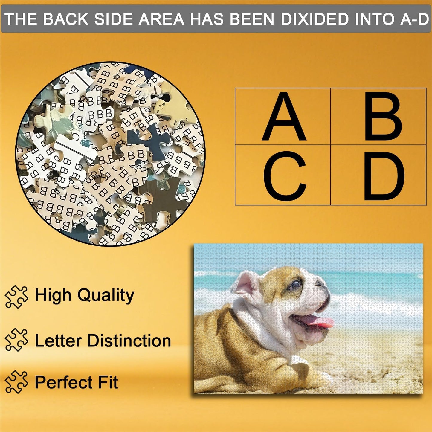 Custom Puzzle, Personalized Puzzle for Photos, Customized Puzzle 120/200/300/500/1000/1500 Pieces for Family, Christmas, Pet, Birthday, Wedding Gift