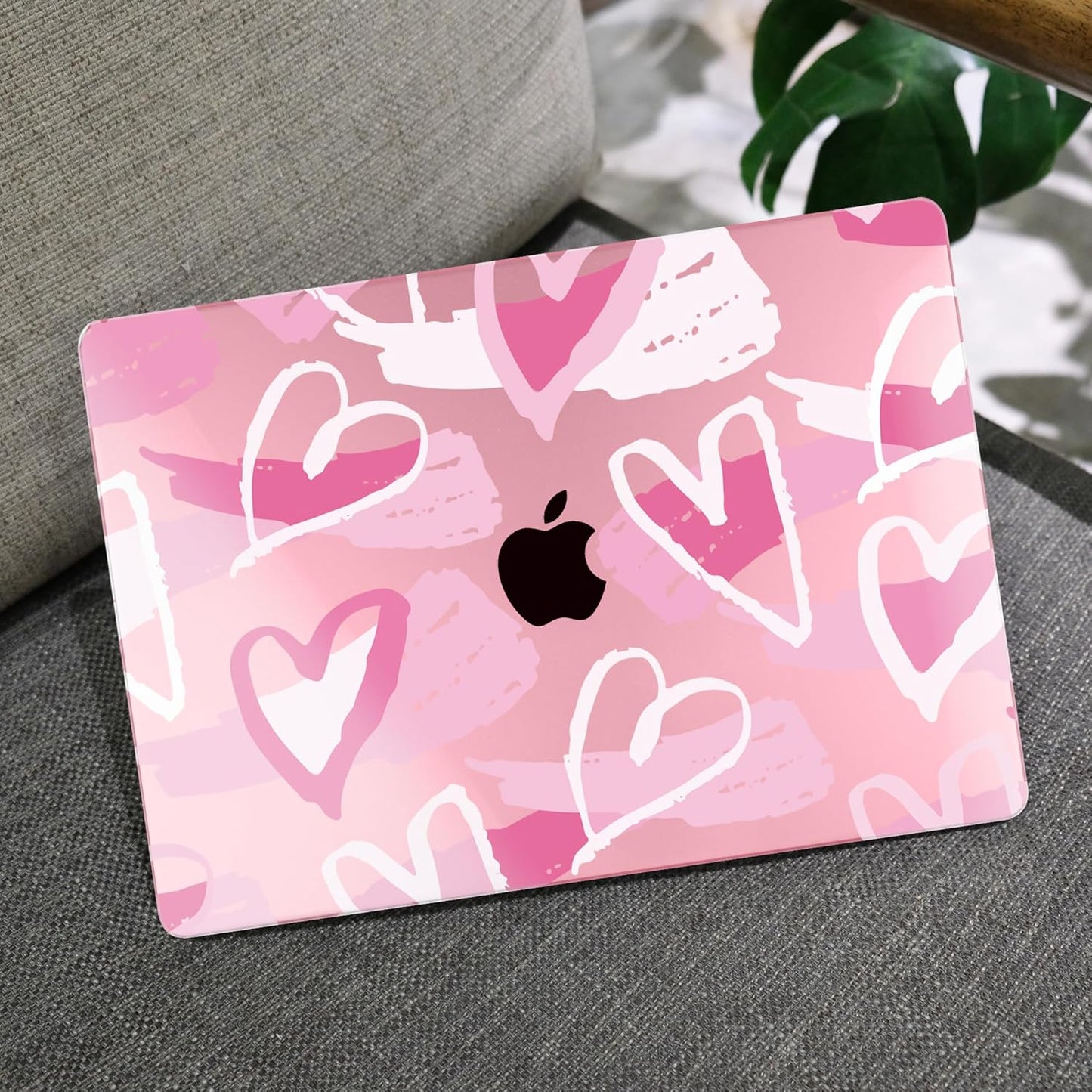 MEEgoodo Case for MacBook Pro 13 inch Case 2022 2021 2020 New A2338 M2/M1 A2251 A2289, Laptop Hard Shell with Keyboard & Camera Cover Compatible with 13 inch MacBook Pro, Fashion Heart Pattern