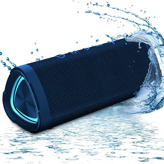 Vanzon Bluetooth Speakers V40 Portable Wireless Speaker V5.0 with 24W Loud Stereo Sound, TWS, 24H Playtime & IPX7 Waterproof, Suitable for Travel, Home&Outdoors - Blue (HIJ)