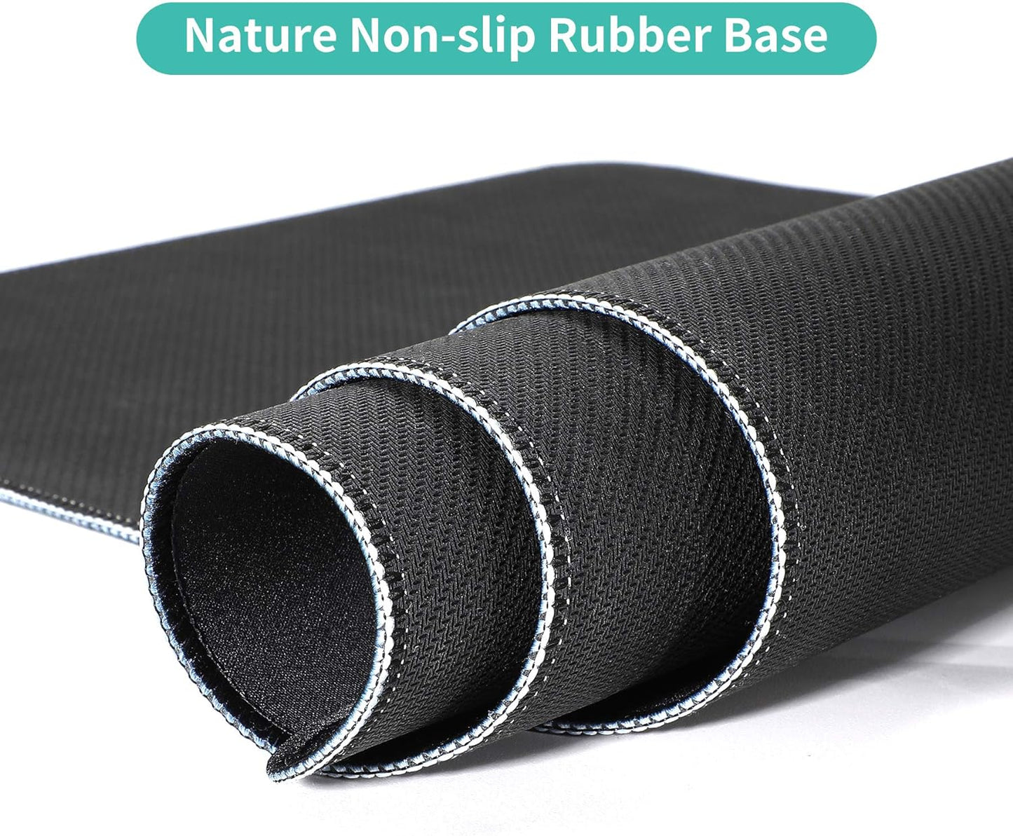 Dynippy Thin Extended Gaming Mouse Pad （31.5 * 11.8 * 0.08 inch） with Stitched Edges Large Mousepad Long XXL Keyboard and Mouse pad Desk Mat for Gaming Office & Home - Galaxy Nebula