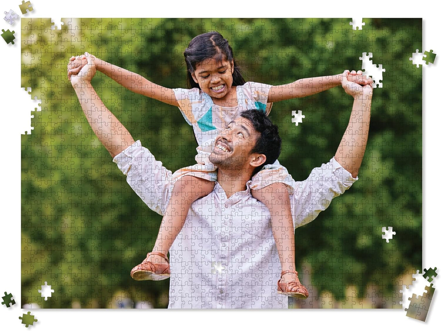 Photo Personalized Puzzle for Father's Day - 1000 Piece - I See Me! (Horizontal/Landscape)