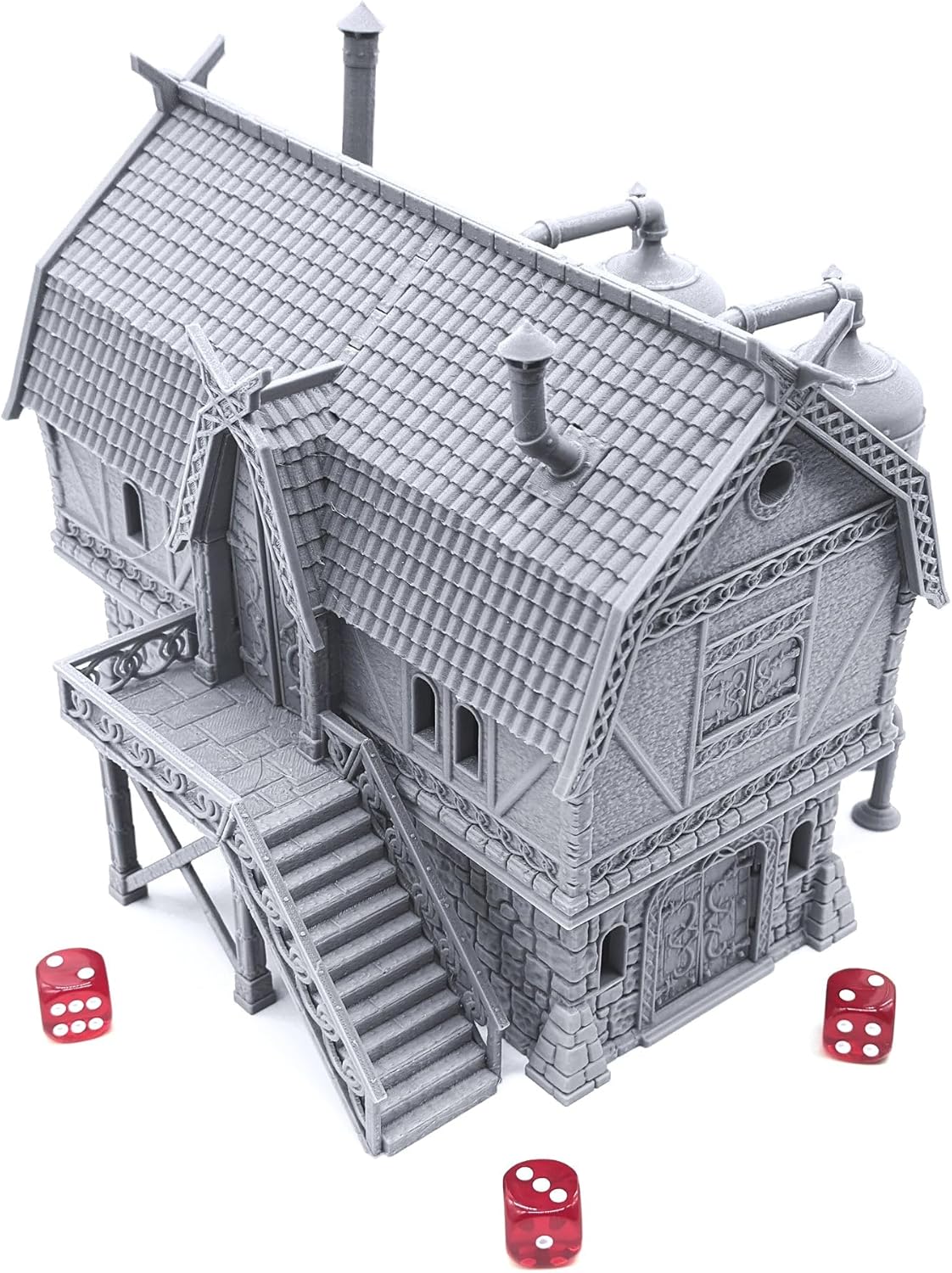EnderToys The Brewhouse by Printable Scenery, 3D Printed Tabletop RPG Scenery and Wargame Terrain 28mm Miniatures