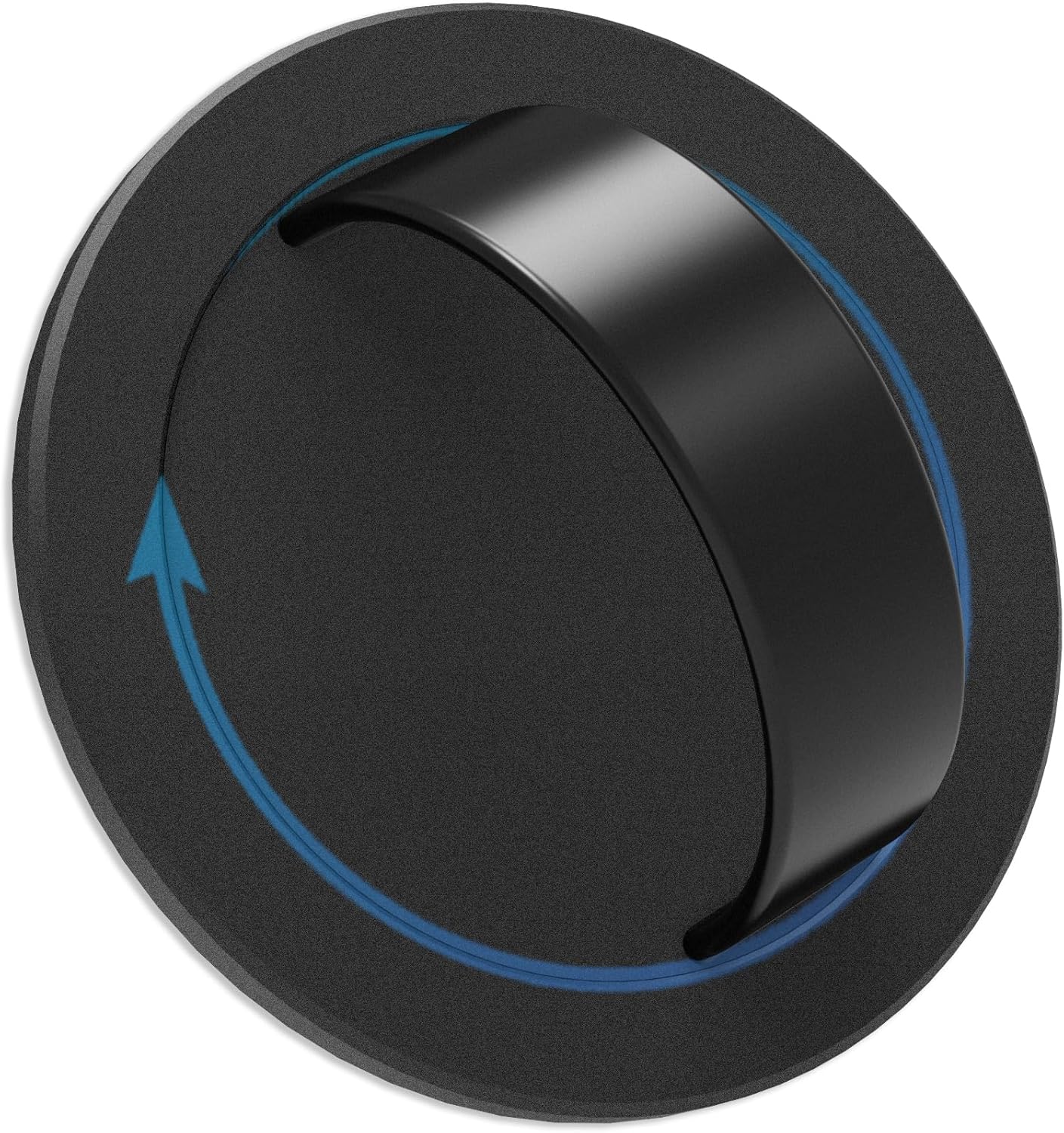 Grat 3 Lite Magnetic Phone Loop, [Nylon-core Silicone Strap] 360° Rotatable Phone Grip, Detachable Finger Holder Compatible with Magsafe for iPhone 16 15 14 13 12 Pro/max, Black