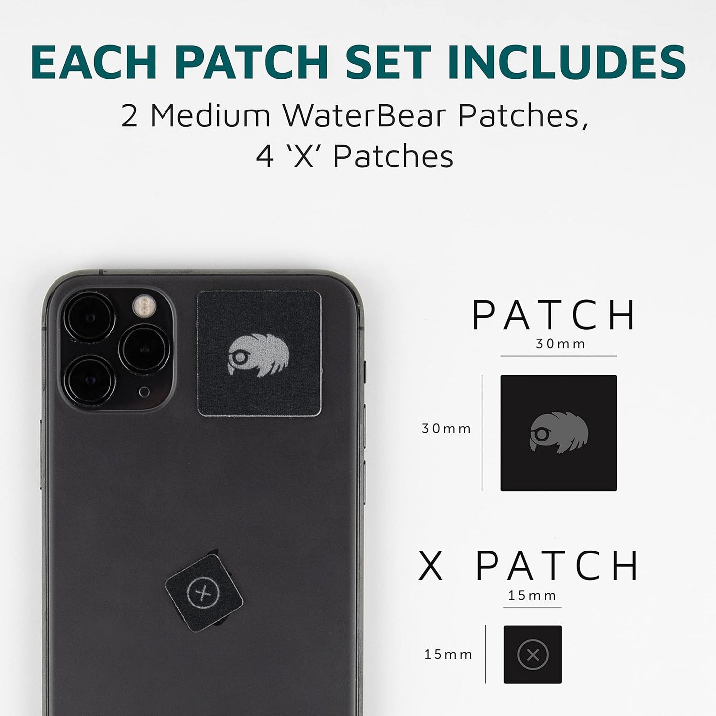 KUVRD Waterbear - Universal Screen Cleaners - Teeny Tiny Cleaning Tools for Your Lenses & Screens - 2-Pack - (2 Patch Sets)