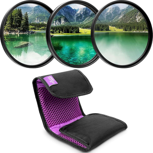 Altura Photo 40.5mm Lens Filter Kit - Multi-Coated UV Protector, CPL Polarizing and ND Neutral Density Filters + Case for Camera Accessories & Lenses