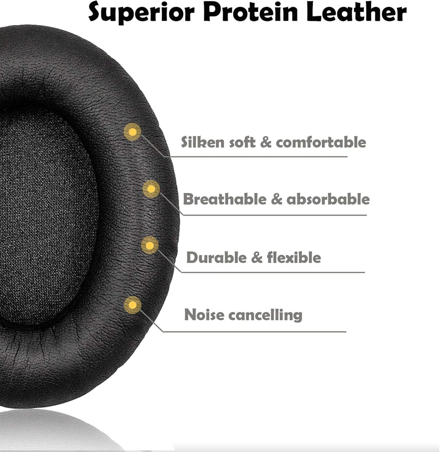 Replacement Earpads Compatible for Bose QuietComfort QC2,QuietComfort 15 QC15,QuietComfort QC25,QuietComfort QC35,Bose AE2,AE2i,AE2w,SoundTrue, SoundLink (Around-Ear) Headphone (Black)