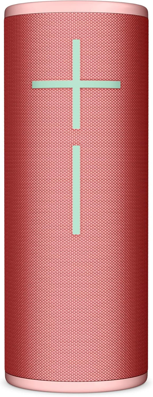 Ultimate Ears Boom 4 Portable Waterproof Bluetooth Speaker with 360-Degree Immersive Sound, Outdoor Floating Speaker, 15-Hour Battery, 147ft Range - Red