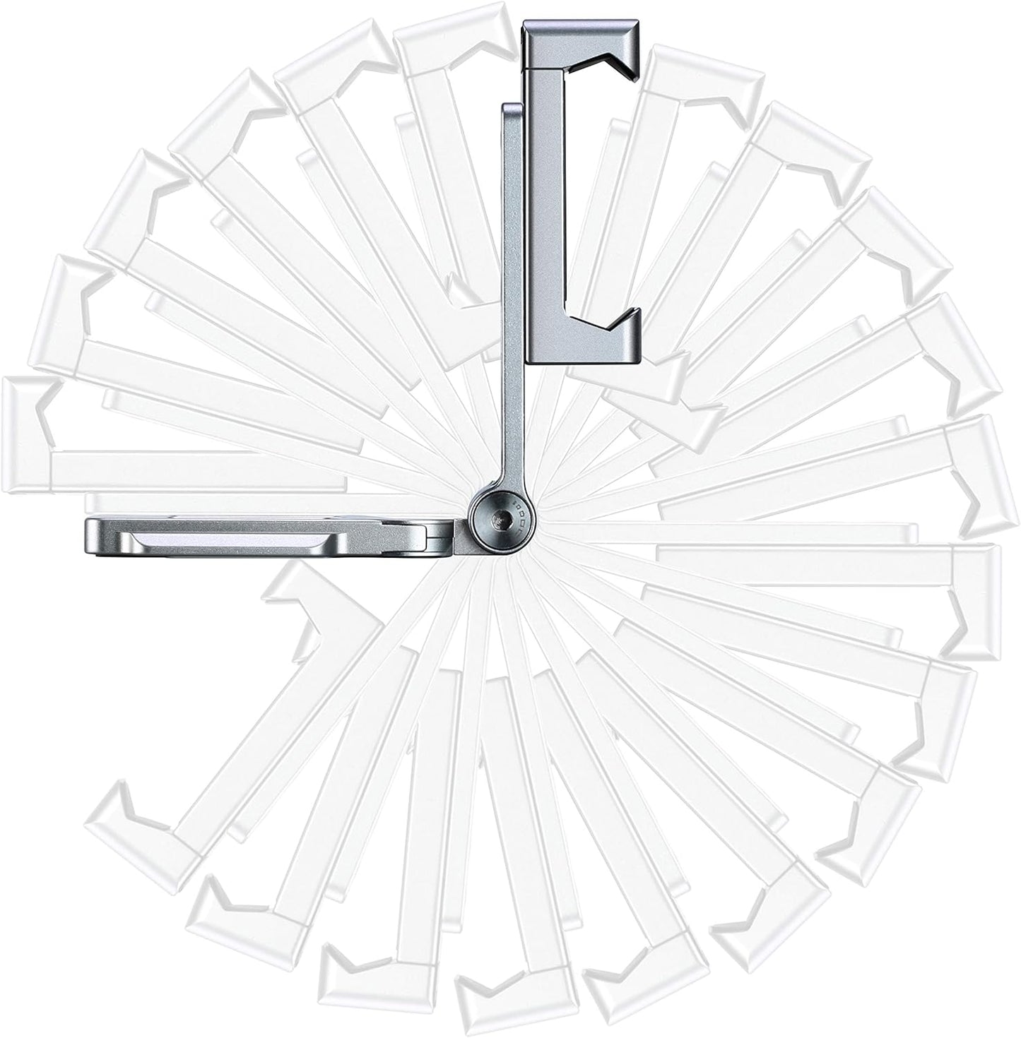 LEOFOTO PS-2 Phone Holder, Cell Phone Stand, Adjustable Angle, Compact and Portable, 1/4" Screw Thread, Arca Compatible (Black)