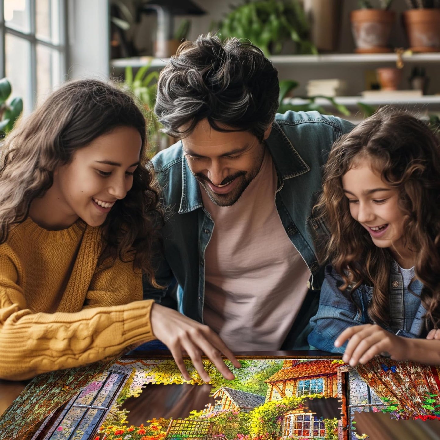 White Mountain Country Breakfast Puzzle 1000 Piece Vintage Jigsaw Puzzle for Adults and Families