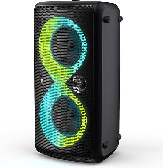Monster Cycle Plus Bluetooth Speaker, 380W High Power Portable Party Speaker with 7 Lighting Effects, 108dB Loud Stereo Sound, 24H Playtime, Speakers with Subwoofer for Outdoor, Party