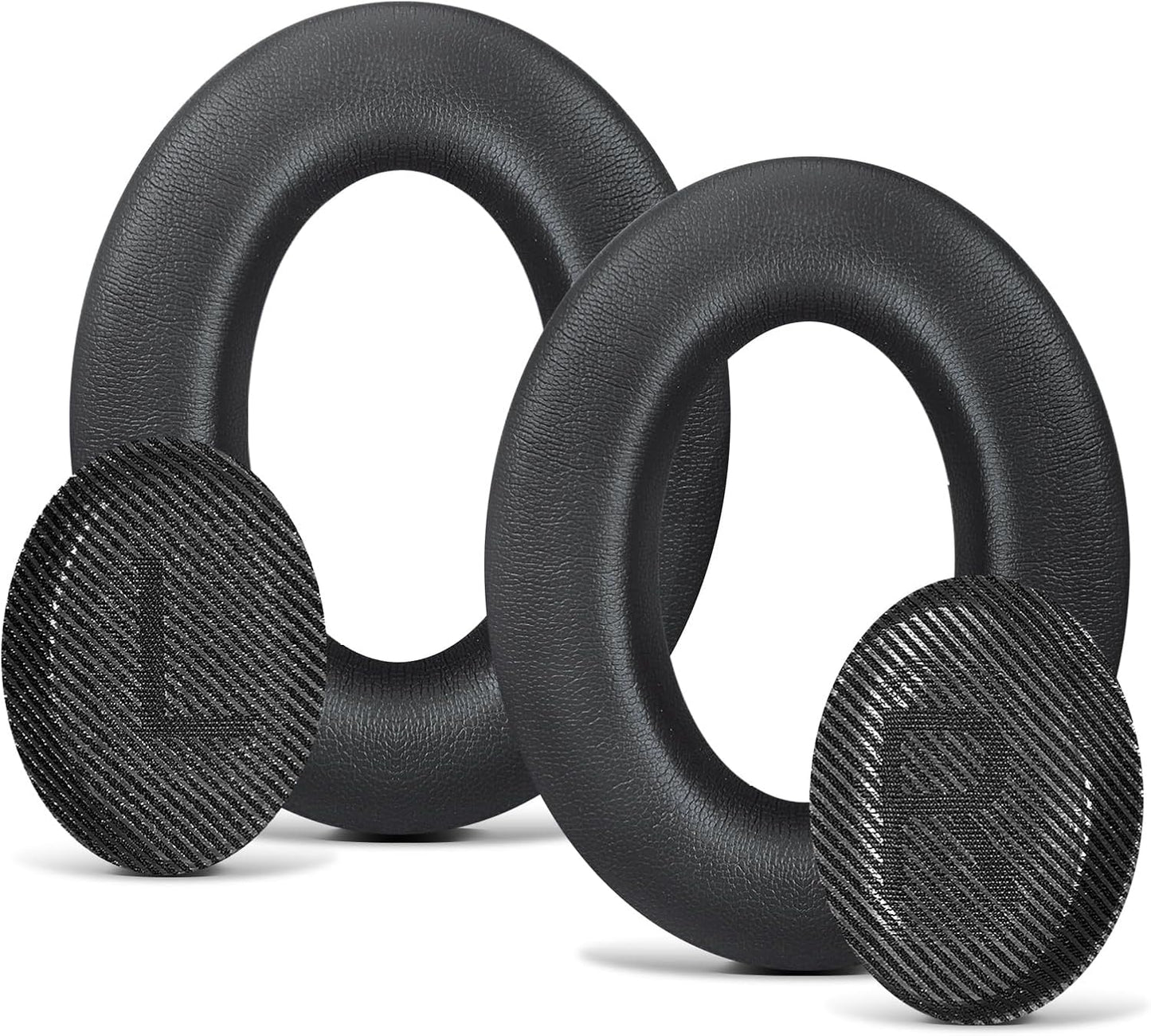 Headphones Replacement Ear Pads, Protein Leather earpad Cushions for Bose Quiet Comfort QC35 Headphones, Replacement Earpads, Softer Memory Foam - Black