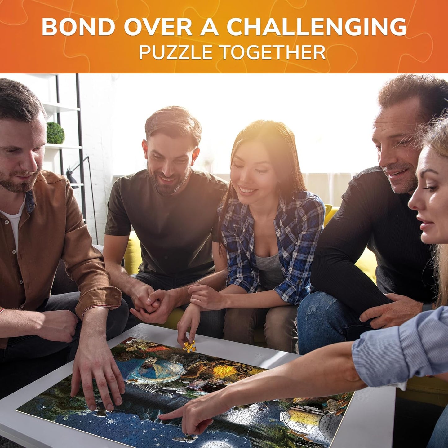 QUOKKA Jigsaw Puzzles 1000 Pieces for Adults - Campfire Activity for Kids Ages 8-12 and Up - Colourful Game Toy for Family