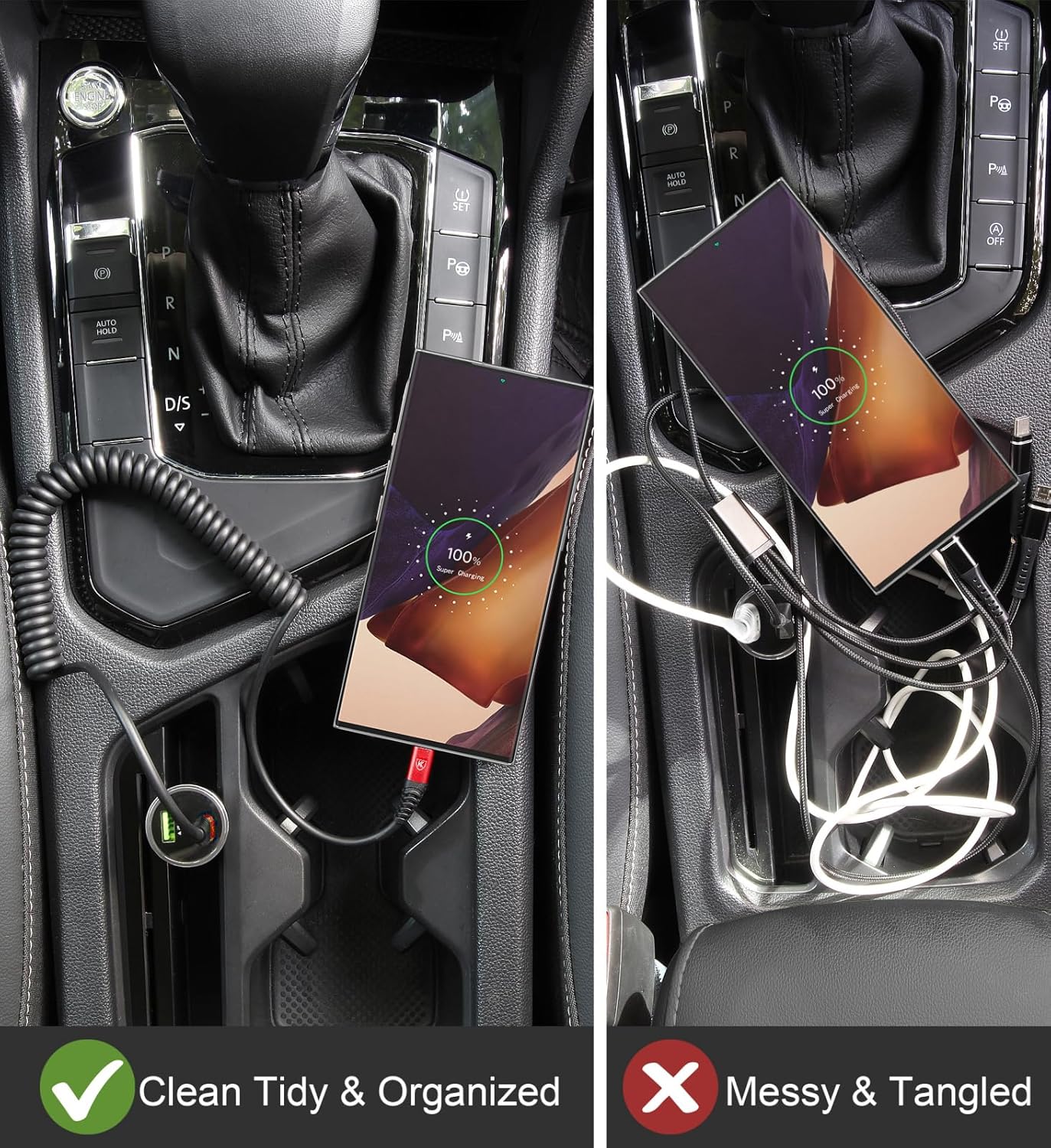 USB C to USB C Cable 6ft, 2Pack Coiled USBC Charger Cable for Car, Type C Fast Charging Compatible with iPhone 16/15/Plus/Pro/Pro Max/MacBook Pro 2020/iPad Pro 2020/iPad Air 4/Samsung Galaxy S23-Red