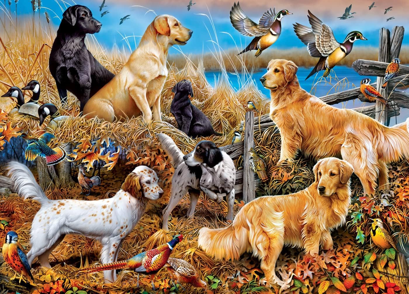 MasterPieces 1000 Piece Jigsaw Puzzle for Adults, Family, Or Youth - Man's Best Friends - 19.25"x26.75"