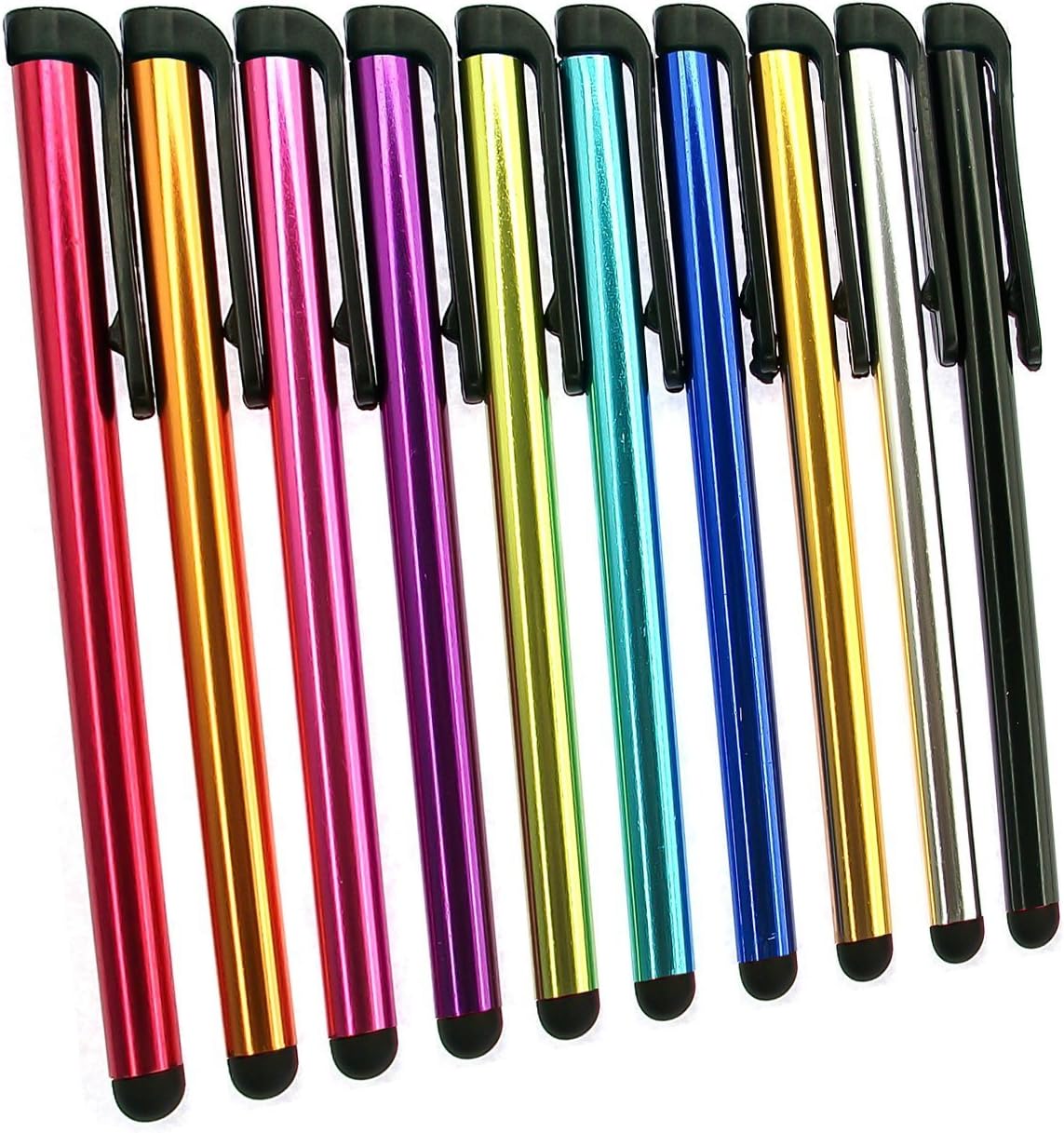 INNOLIFE Metal Stylus Touch Screen Pen Compatible with Apple iPhone 4 4S 5 5S 5C 6 6 Plus iPad Galaxy Tablet Smartphone PDA (100)