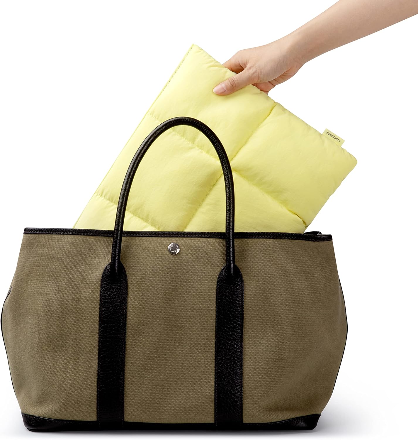 Comfyable Puffy Laptop Sleeve 13 Inch 14 Inch, Quilted Puffer Laptop Carrying Case, Pillow Case Compatible with MacBook Air M4 2025 M3 M2 M1, MacBook Pro M4 Pro/Max, Yellow