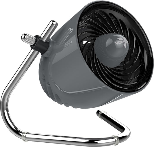 Vornado Pivot Personal Air Circulator Fan, 6-inch, Quiet Portable Travel Fan, 3 Speeds, Storm Gray