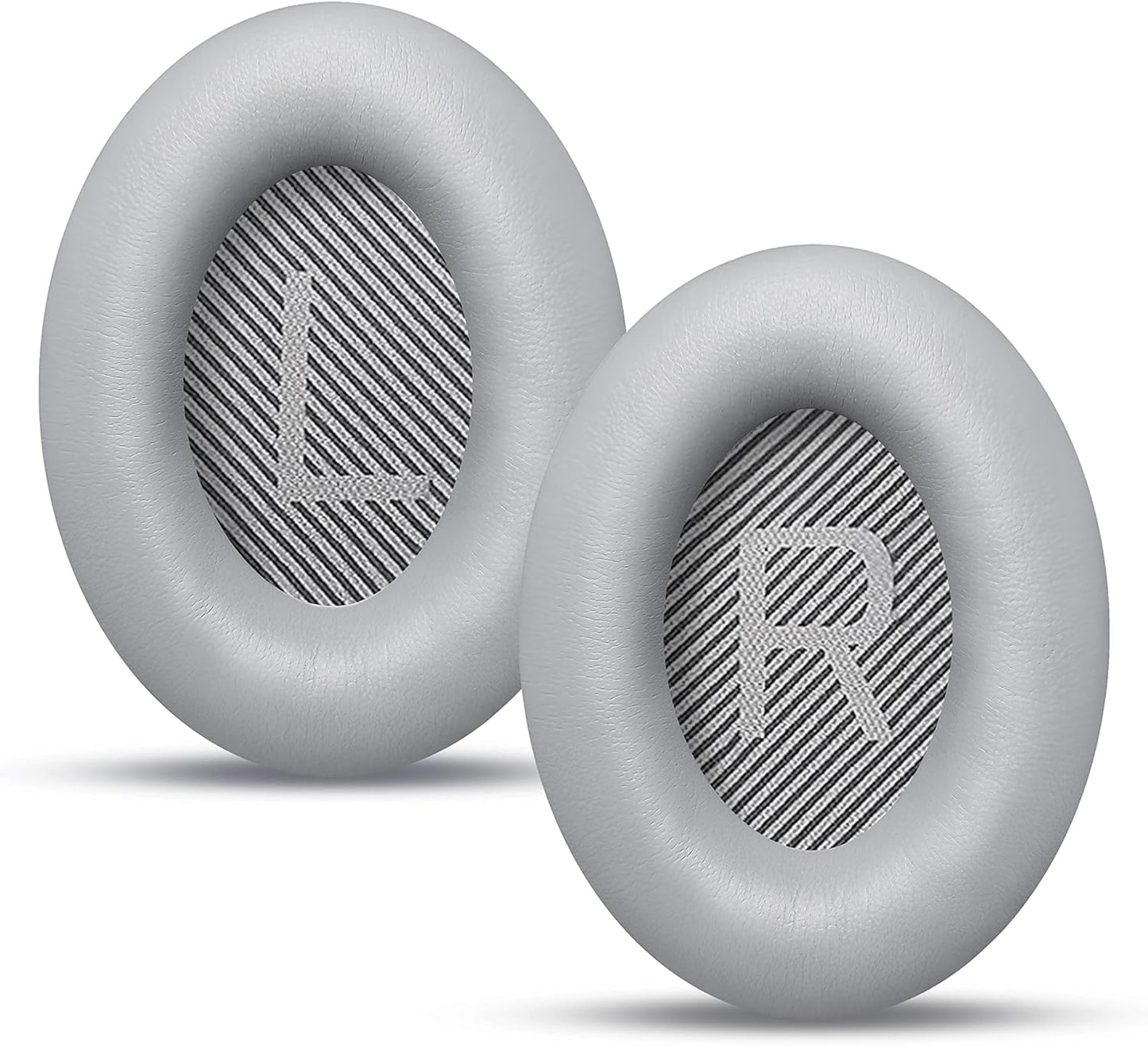 BINGLE Upgraded QC35 Replacement Ear Pads for Bose & Sound Insulation Bose QC35 ii Replacement Ear Pads, Added Thickness QC35 Replacement Headphone Pads with Soft Leather, Memory Foam Gray