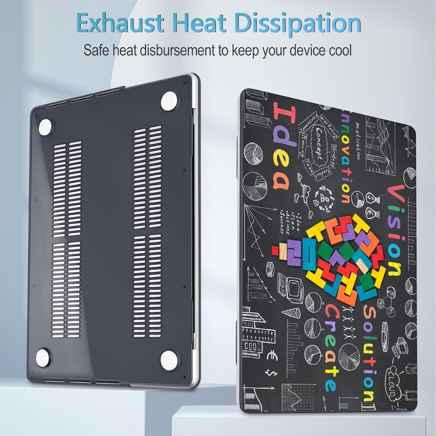 Mektron Case for MacBook Pro 16" M4 A3403 A3186 M3 A2991 M2 A2780 M1 A2485 (2021/2023/2024) Pro/Max with Touch ID, Hard Shell Plastic Laptop Cover Keyboard Cover Screen Protector, Black