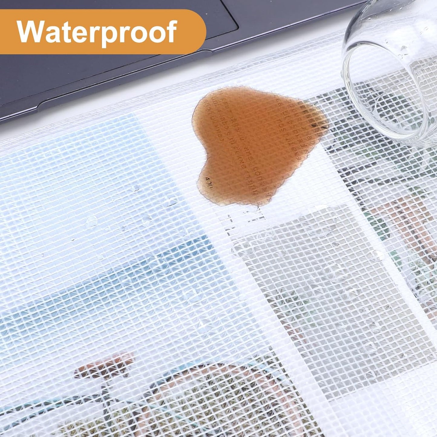 18pcs Mesh Zipper Pouch Puzzle Storage Bags A3 17x12 Inches Large File Bags Black Reusable Zipper Pouches for Organizing, Classroom Board Game Organization