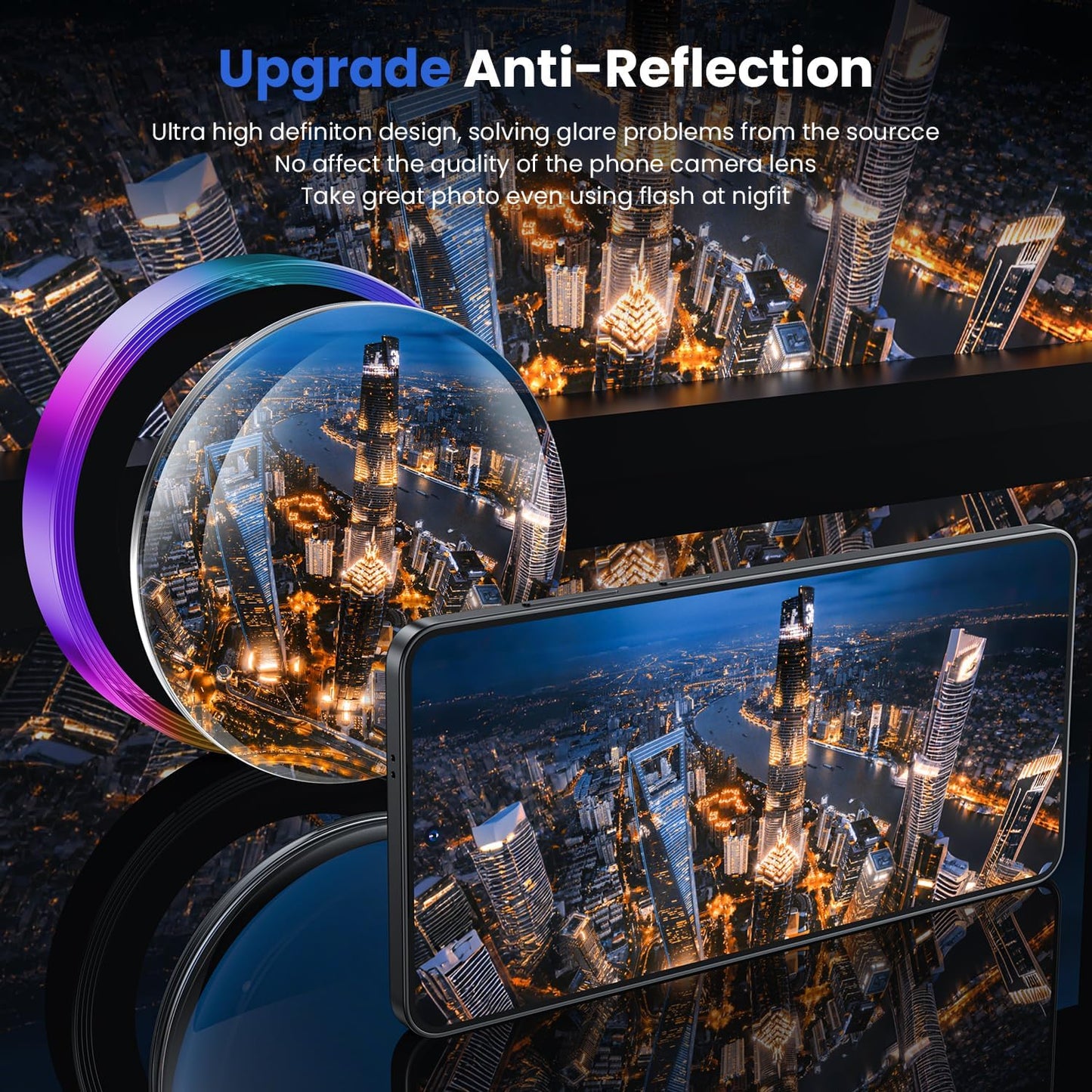 WSKEN for Samsung Galaxy S25 Edge Camera Lens Protector - Edge Thin Case Friendly, 9H Shatterproof Tempered Glass with Aluminum Metal Circle Camera Screen Protector Cover Accessories, Colorful