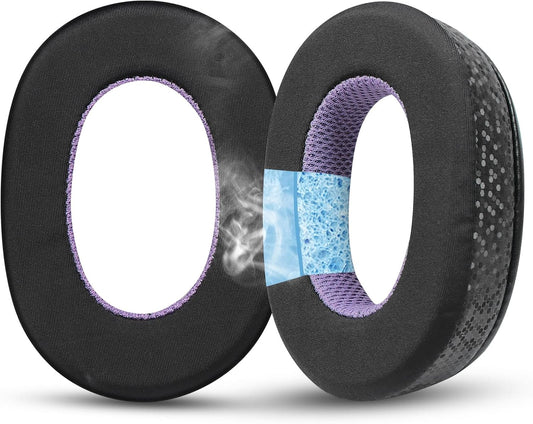 Magic Ice Gel Replacement Earpads for WH-1000XM2/MDR-1000X Headphones (Black/Purple)