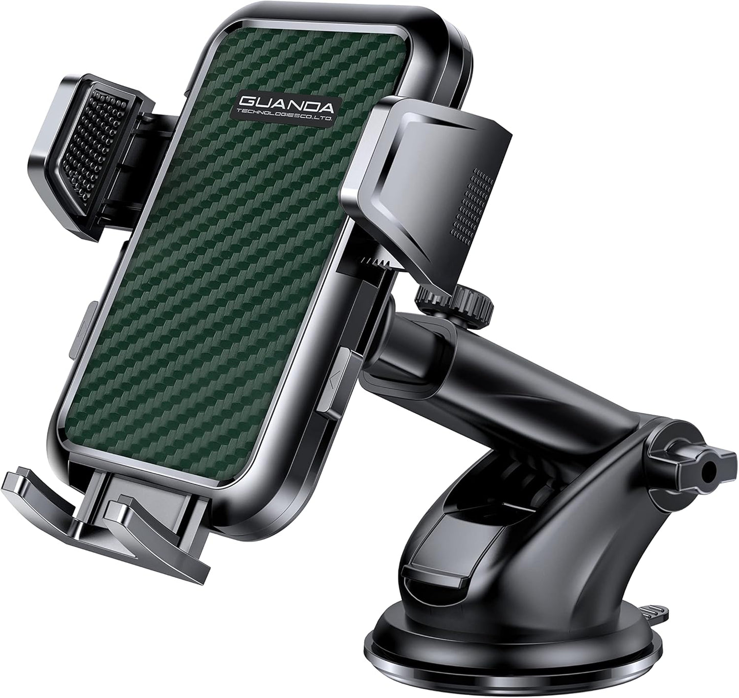 Suction Cup Car Phone Mount for Windshield/Dashboard, Hand Free Mobile Phone Holder for Car, Universal Cell Phone Holder Stand for iPhone 15 14 13 12 Pro Max Samsung Android 【Thick Case Friendly】