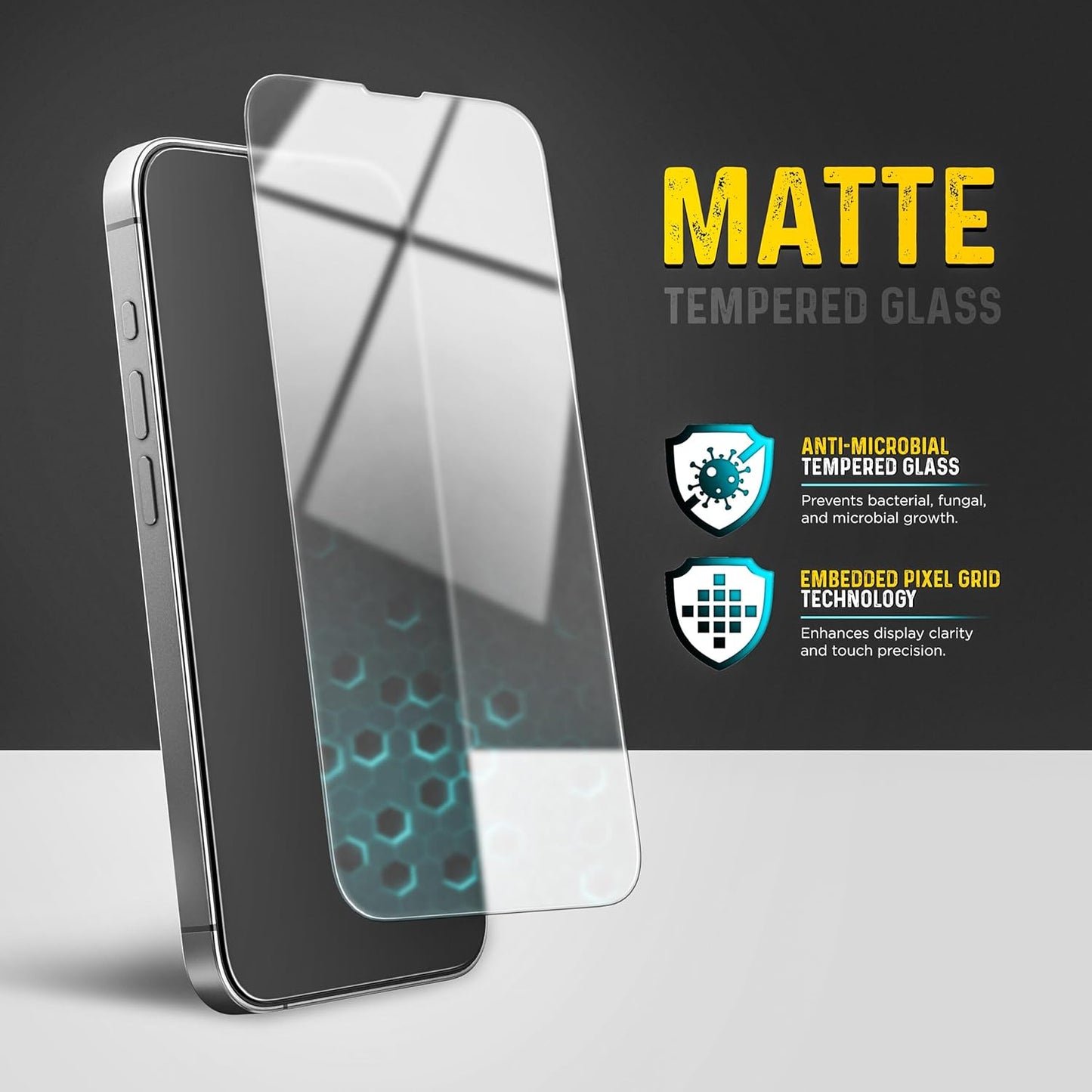 magglass Matte Screen Protector for iPhone 16e Anti Glare, Fingerprint and Scratchproof Tempered Glass (Easy Applicator Included)