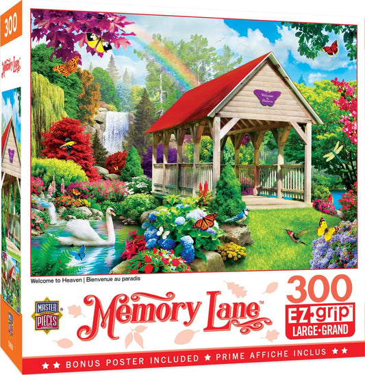 Masterpieces 300 Piece EZ Grip Jigsaw Puzzle - Welcome to Heaven - 18"x24"