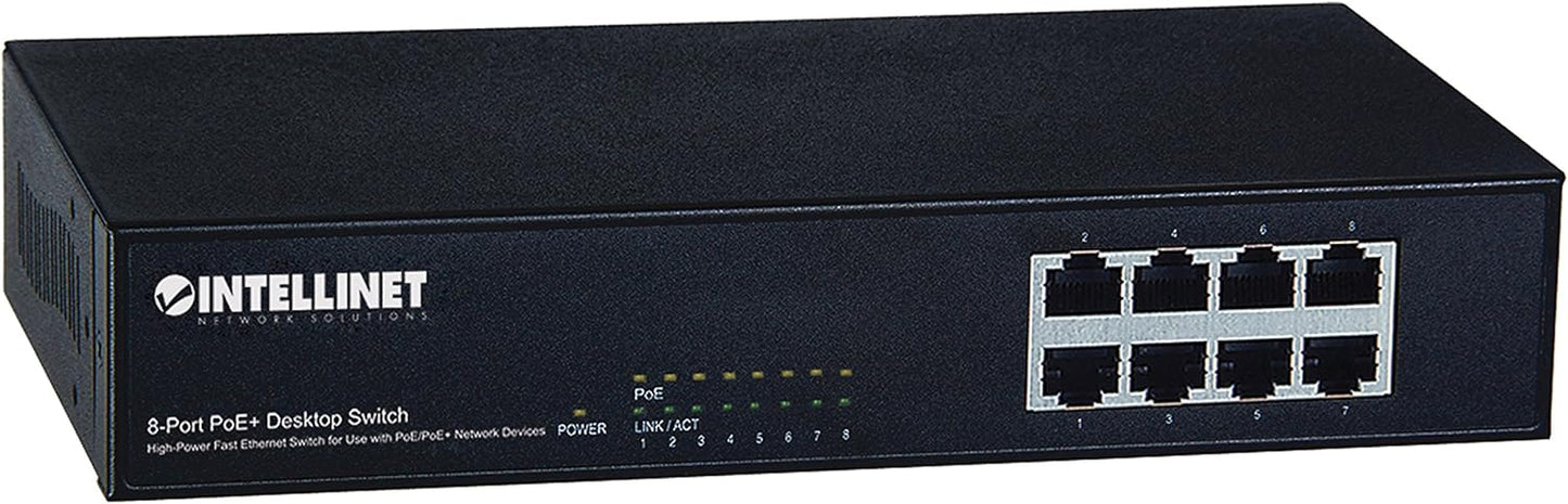 Intellinet 8-Port PoE+ Desktop Switch (560764)