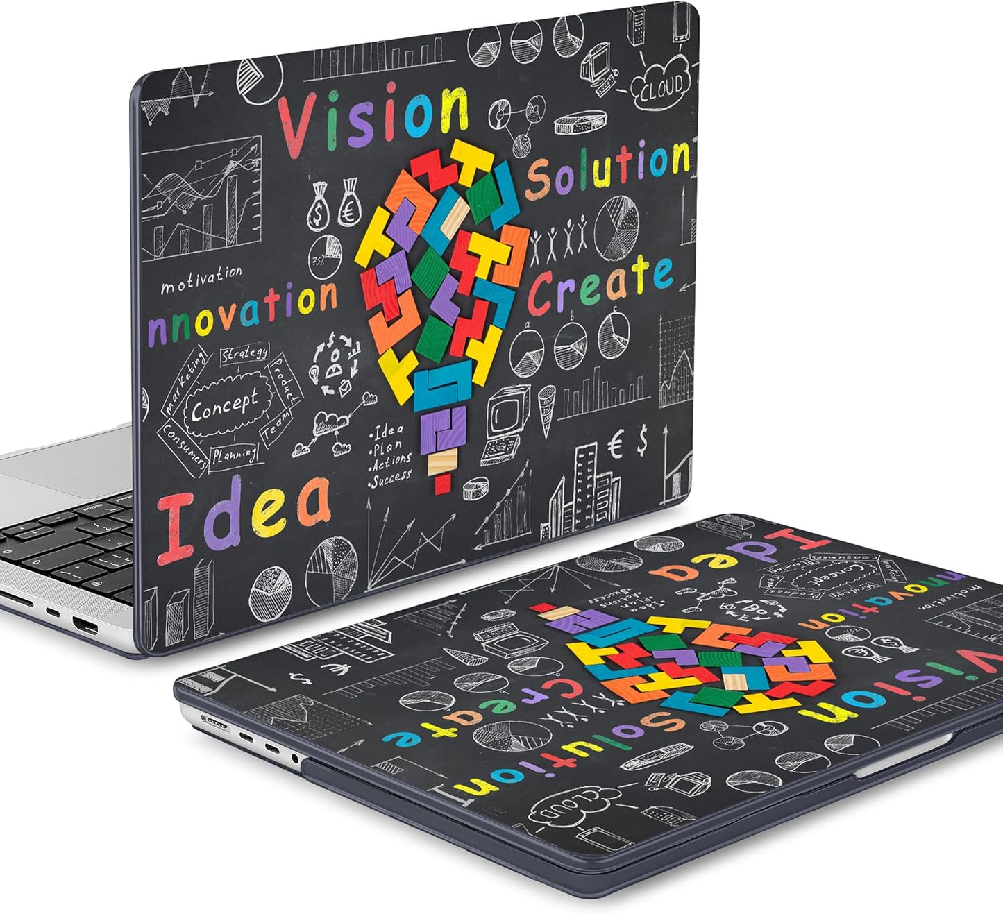 Mektron Case for MacBook Pro 16" M4 A3403 A3186 M3 A2991 M2 A2780 M1 A2485 (2021/2023/2024) Pro/Max with Touch ID, Hard Shell Plastic Laptop Cover Keyboard Cover Screen Protector, Black