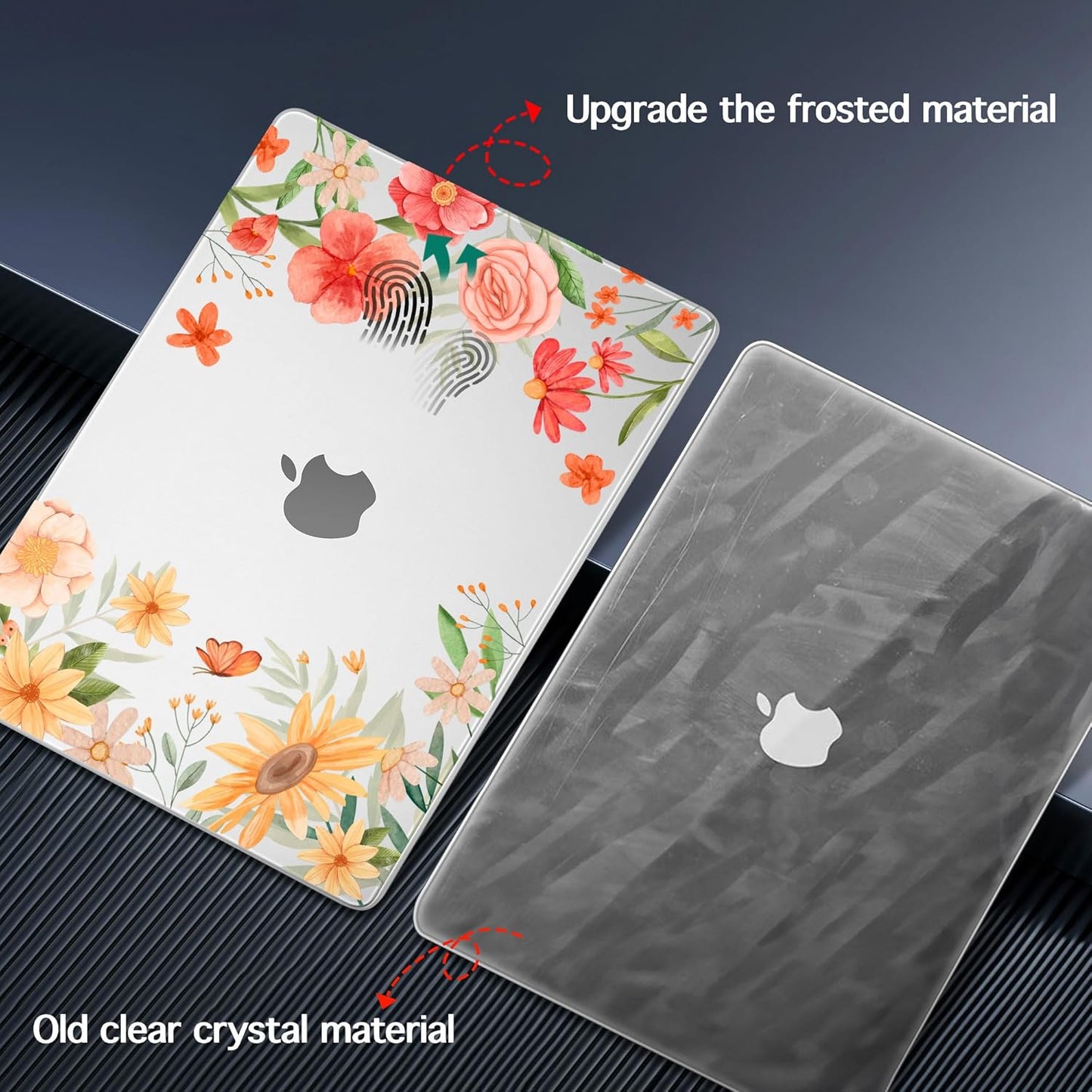 for MacBook Pro 16 inch Case 2021 2022 2023 2024 Release A3186 A3403 M4 A2991 M3 A2780 M2 A2485 M1 Pro/Max, Hard Shell Case with Screen Protector & Keyboard Cover, Spring Flowers