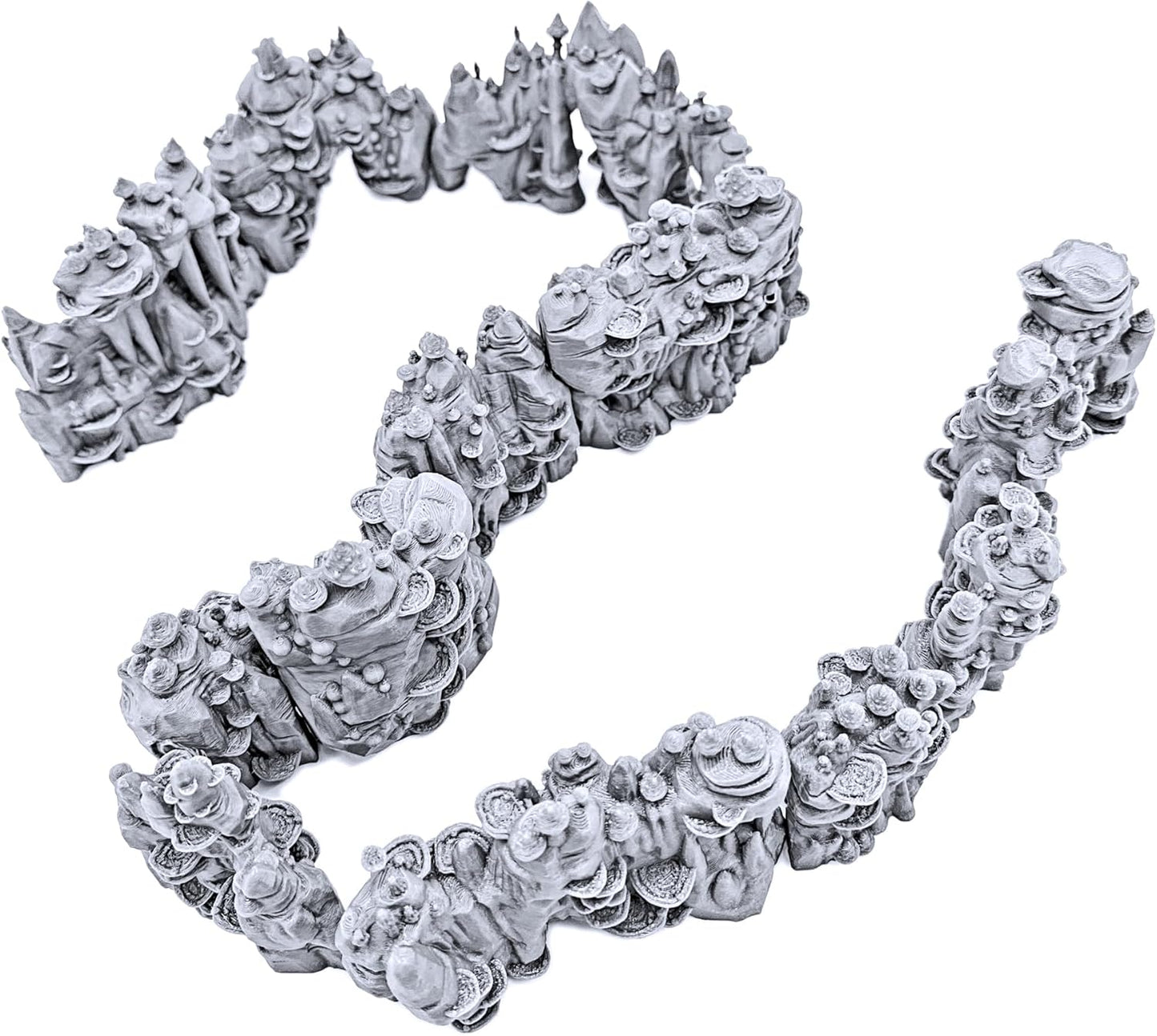 Shroom Grotto Walls by Printable Scenery, 3D Printed Tabletop RPG Scenery and Wargame Terrain 28mm Miniatures