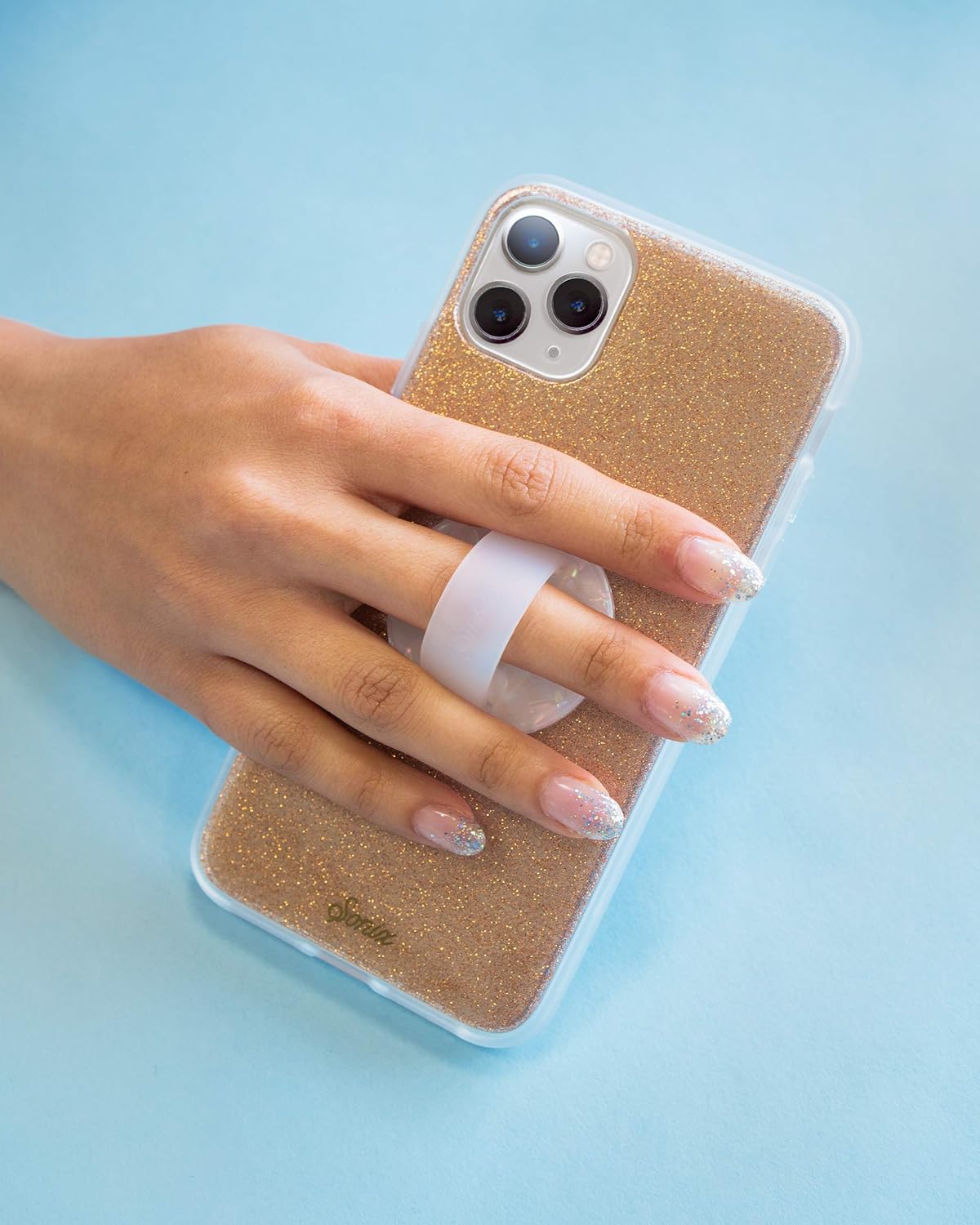 Sonix Silicone Phone Ring - Pearl Tort, White