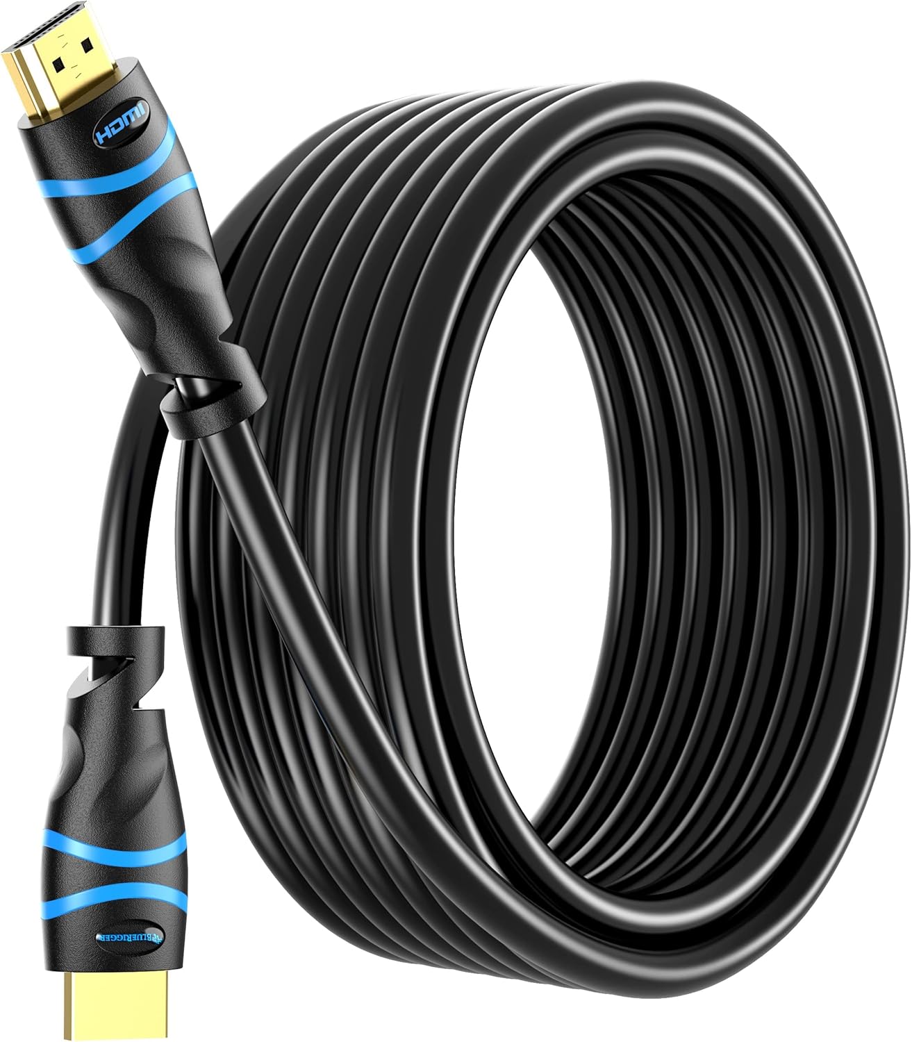 BlueRigger 4K HDMI Cable 40FT (4K 30Hz, HDR10, in-Wall CL3 Rated, High Speed, HDCP2.2, eARC) - Long HDMI Cable Compatible with Home Theatre, HDTV, Gaming Consoles, Streaming Devices