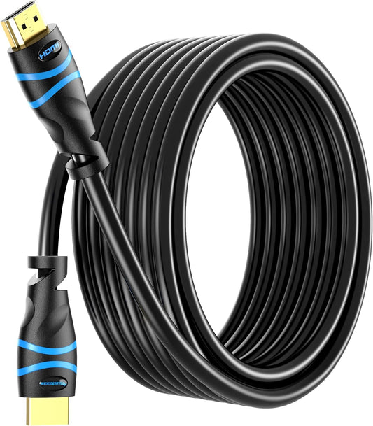 BlueRigger 4K HDMI Cable 35FT (4K 30Hz, HDR10, in-Wall CL3 Rated, High Speed, HDCP2.2, eARC) - Long HDMI Cable Compatible with Home Theatre, HDTV, Gaming Consoles, Streaming Devices