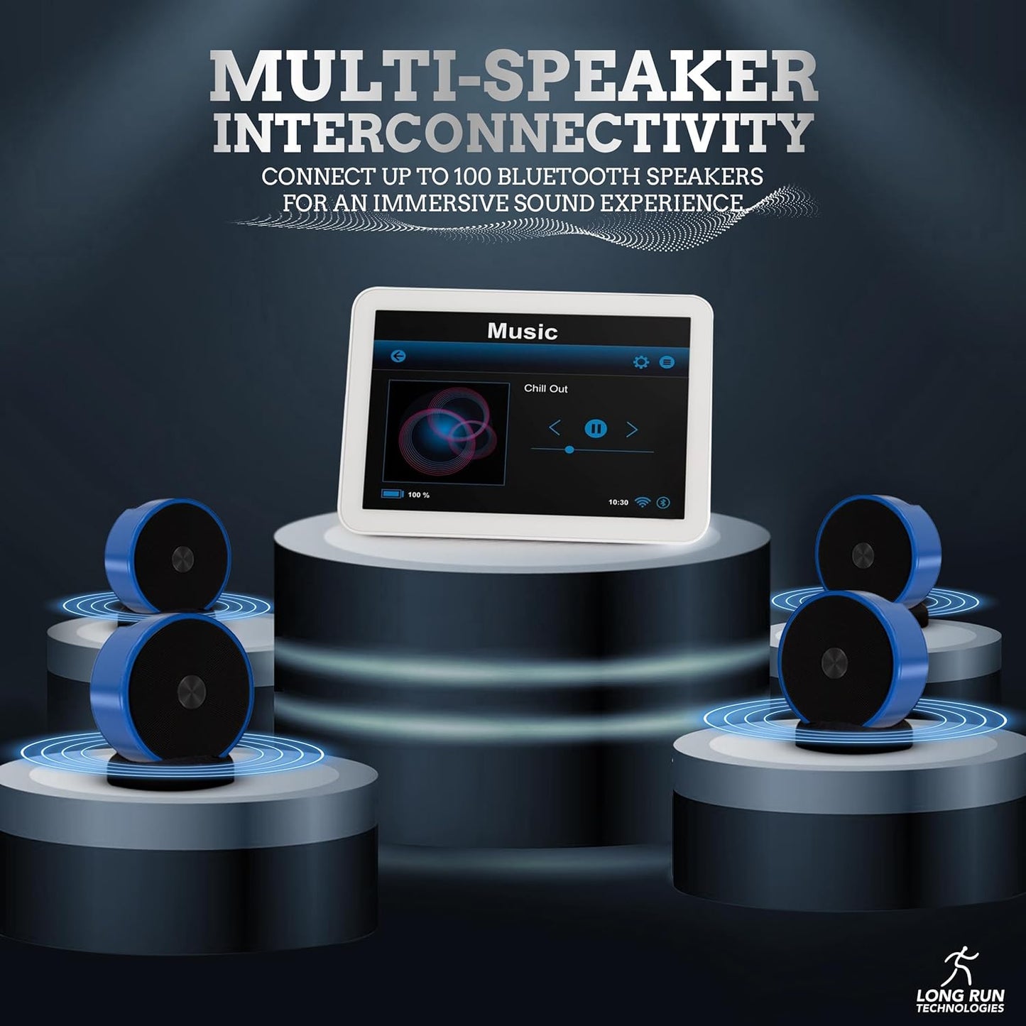 Paired Bluetooth Speakers - Surround Sound Stereo Pairing Linkable for Home TV Car