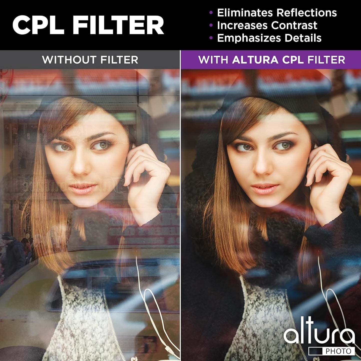 Altura Photo 67mm Lens Filter Kit - Multi-Coated UV Protector, CPL Polarizing and ND Neutral Density Filters + Case for Camera Accessories & Lenses